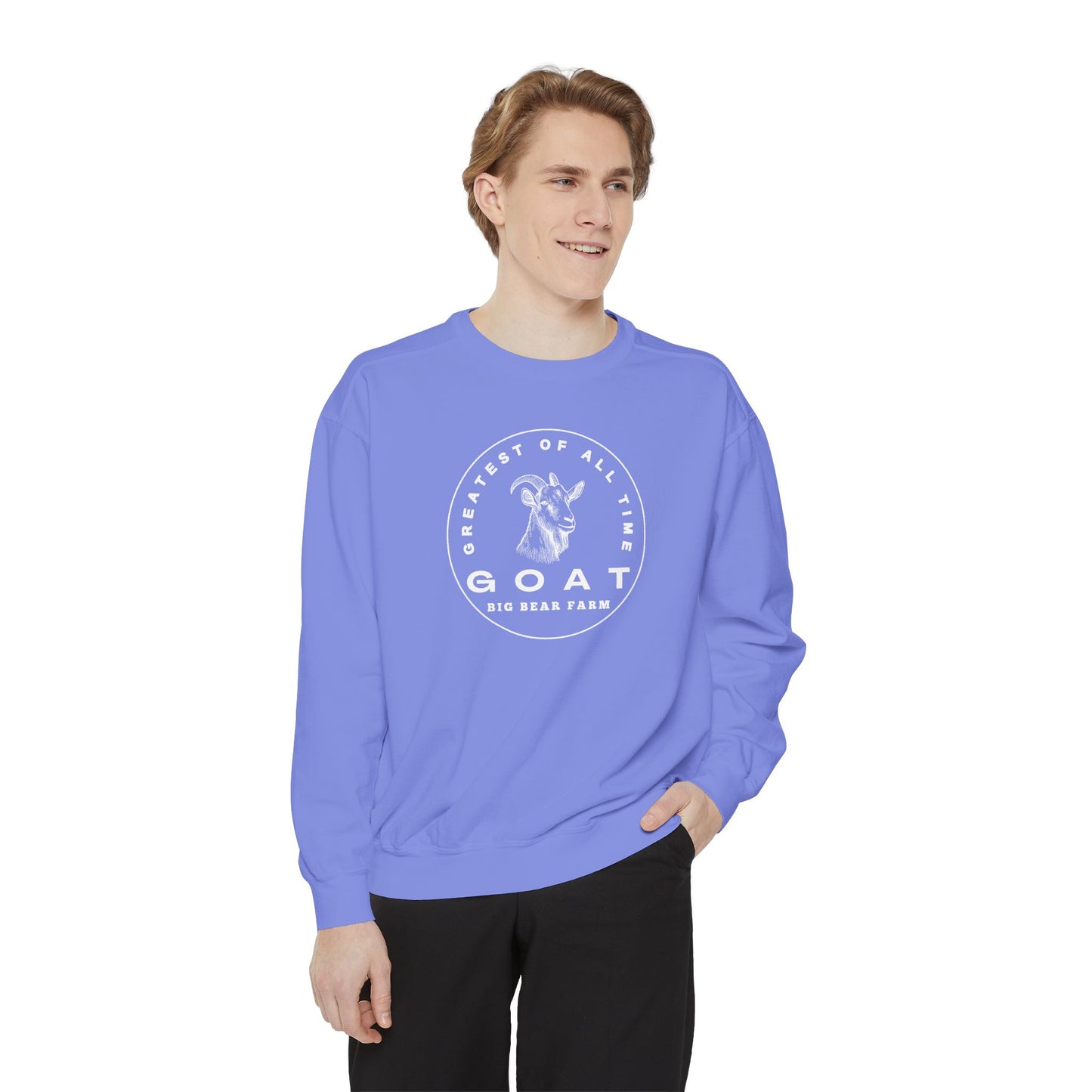 INSPIRED GOAT UNISEX Garment-Dyed Sweatshirt