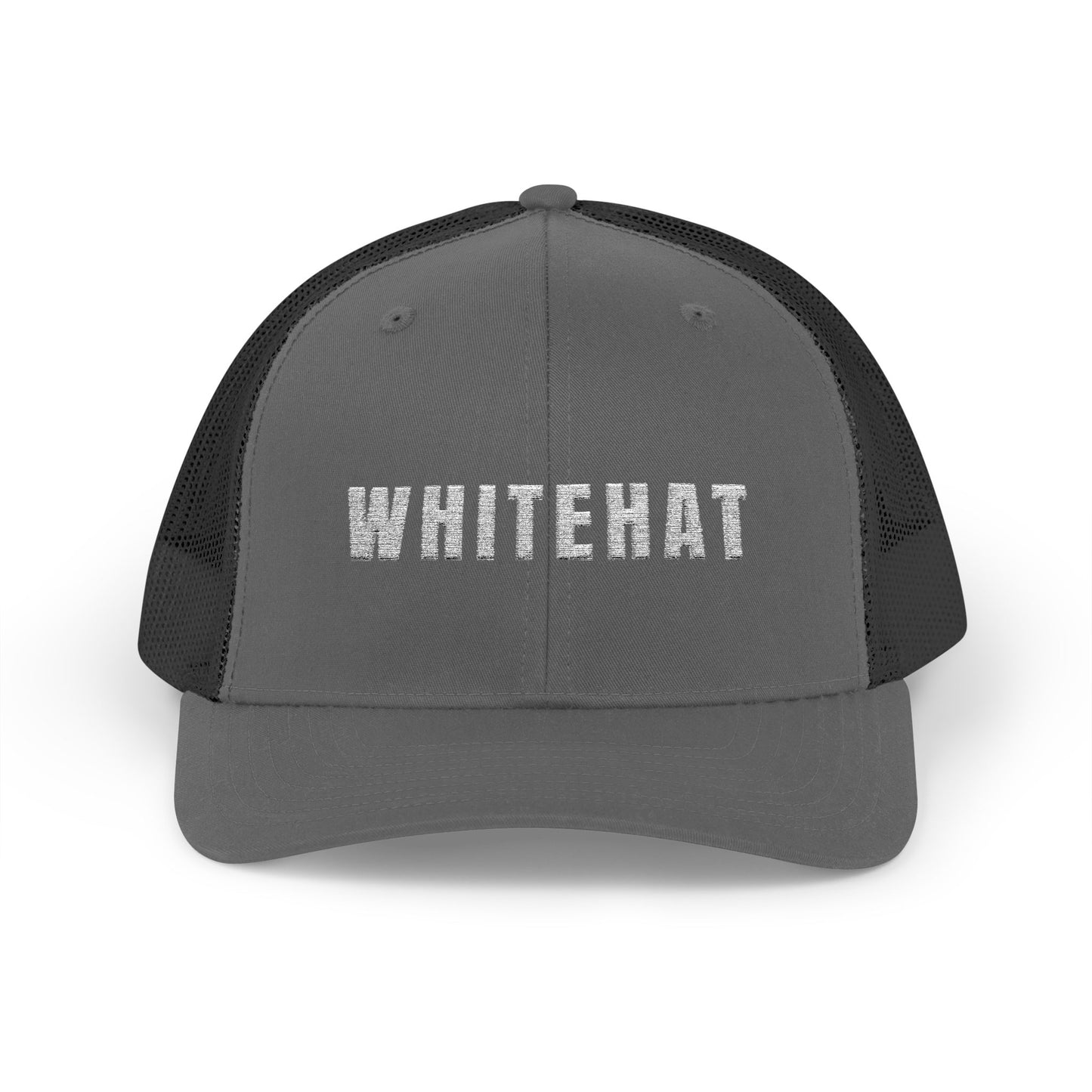 INSPIRED WHITEHAT Trucker Cap  Embroidered Mesh Snapback