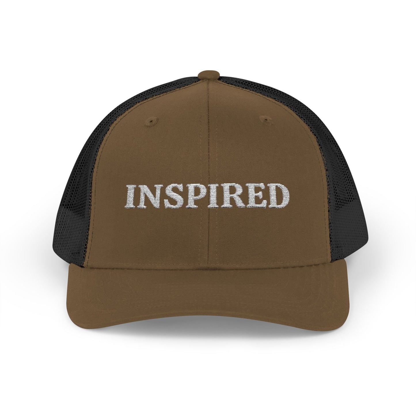 Inspired Snapback Trucker Cap — Rhinestone 'INSPIRED' Mesh Hat