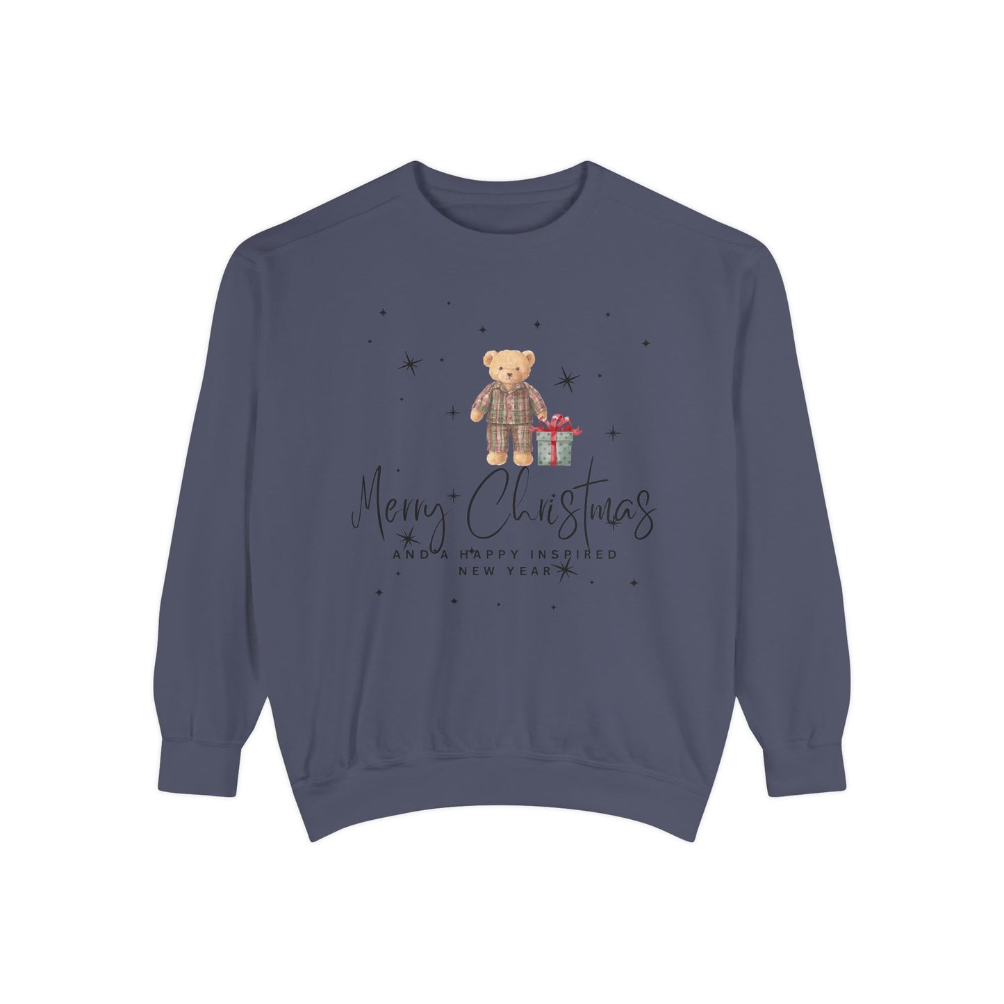 INSPIRED SPECIAL CHRISTMAS EDITION Bear UNISEX Garment-Dyed Sweatshirt