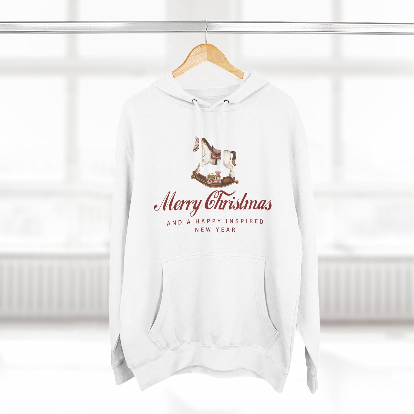 INSPIRED  SPECIAL CHRISTMAS Edition Horse Hoodie UNISEX