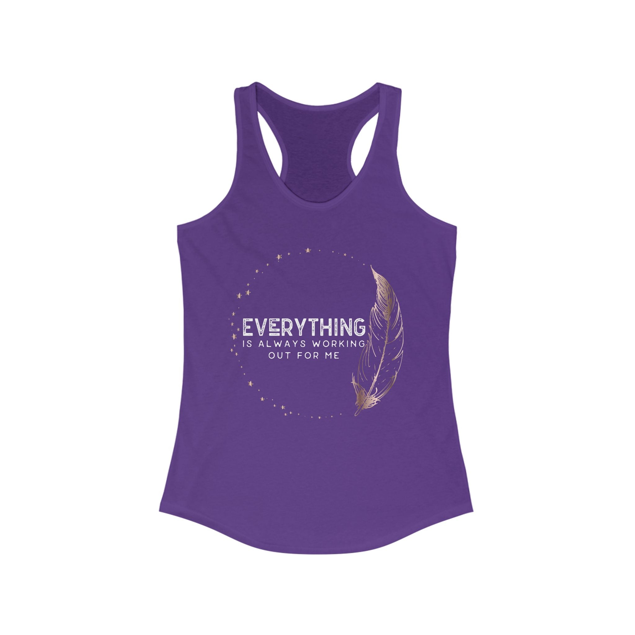 INSPIRED Everything is always ... Women's Racerback Tank