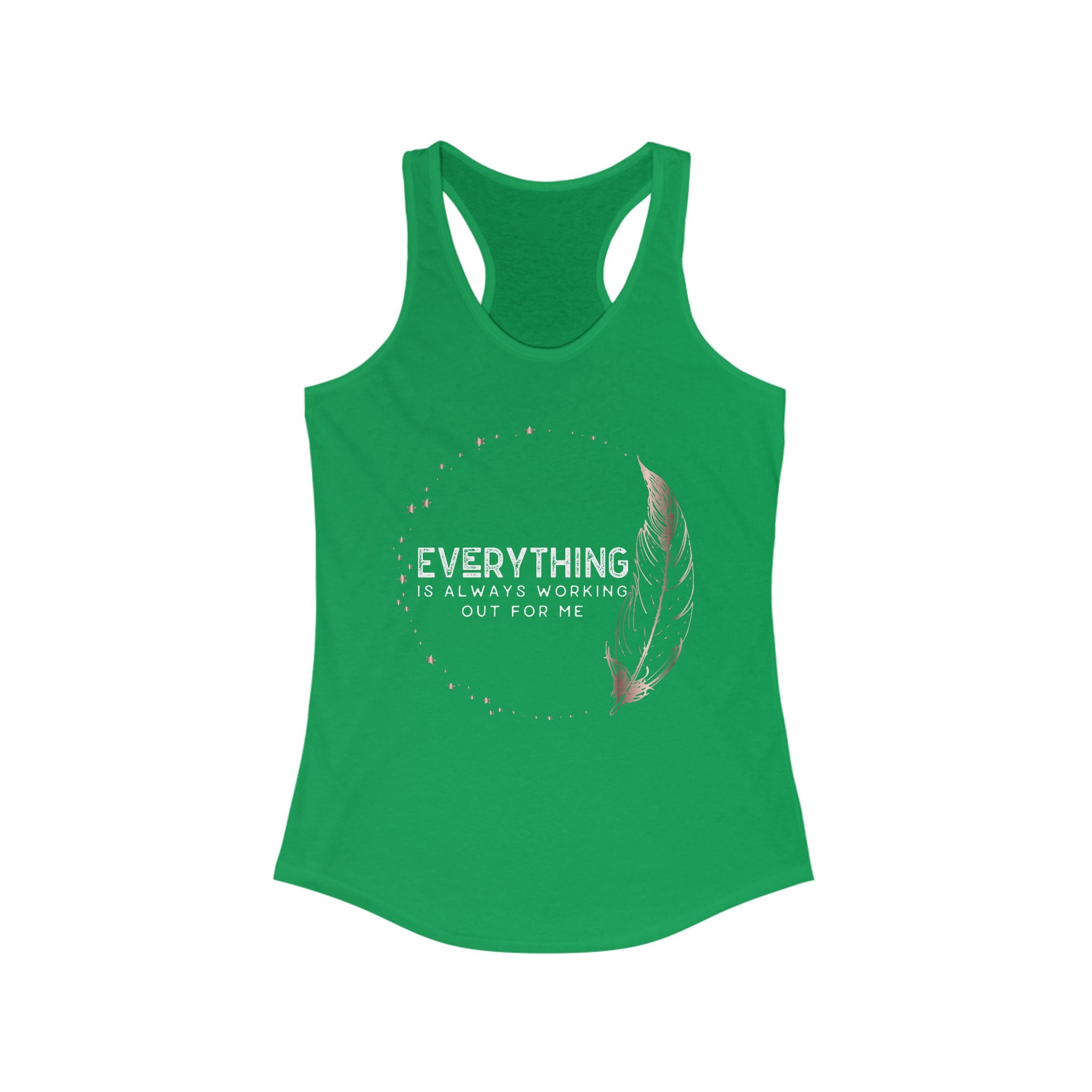 INSPIRED Everything is always ... Women's Racerback Tank