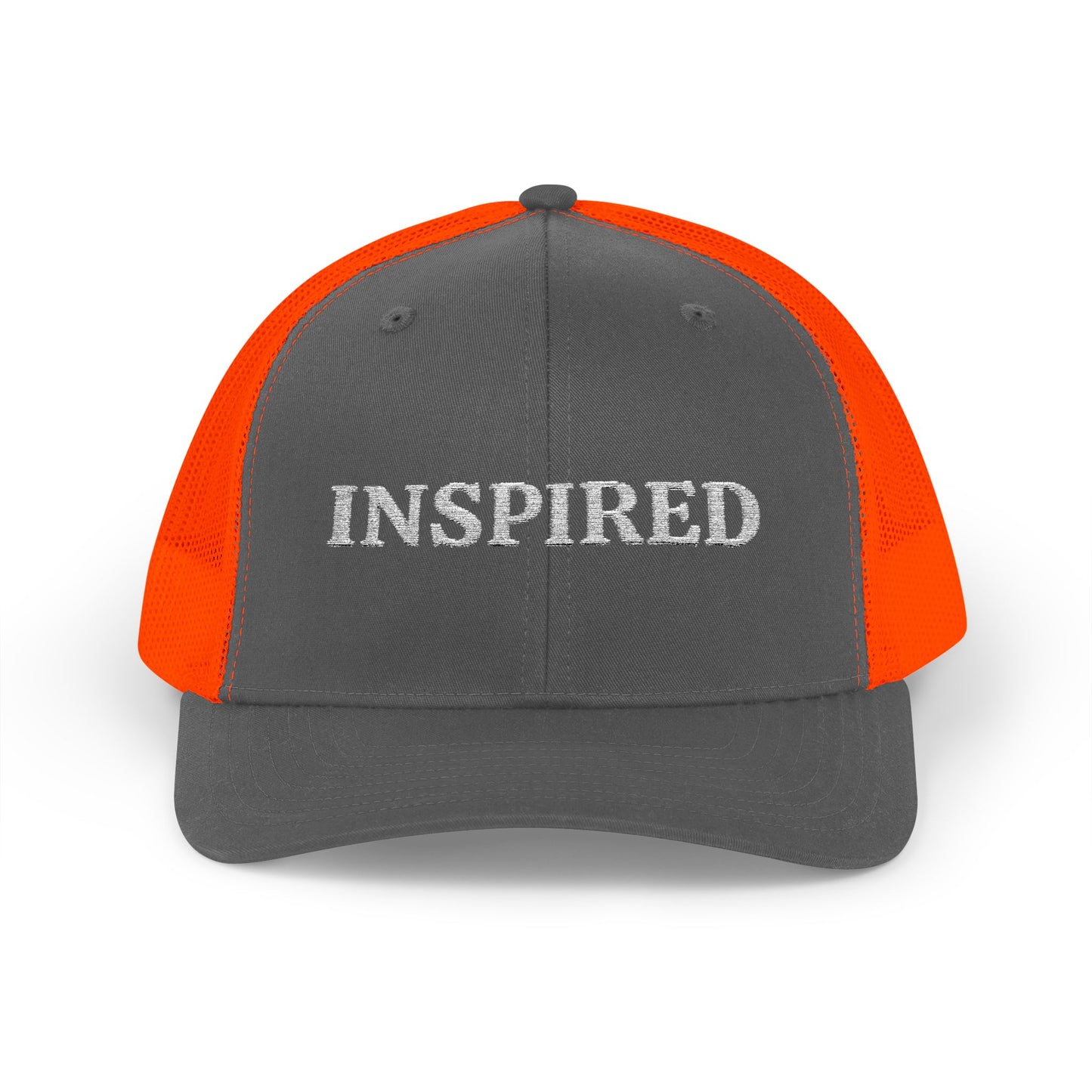 Inspired Snapback Trucker Cap — Rhinestone 'INSPIRED' Mesh Hat