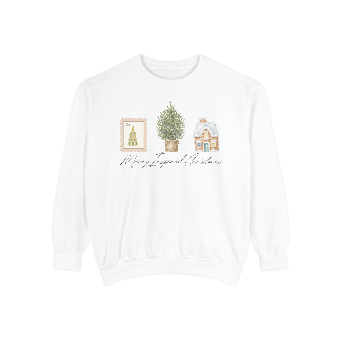 INSPIRED SPECIAL CHRISTMAS EDITION PC UNISEX Garment-Dyed Sweatshirt