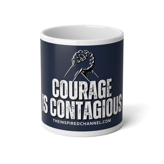 INSPIRED Courage Is Contagious Jumbo Mug, 20oz