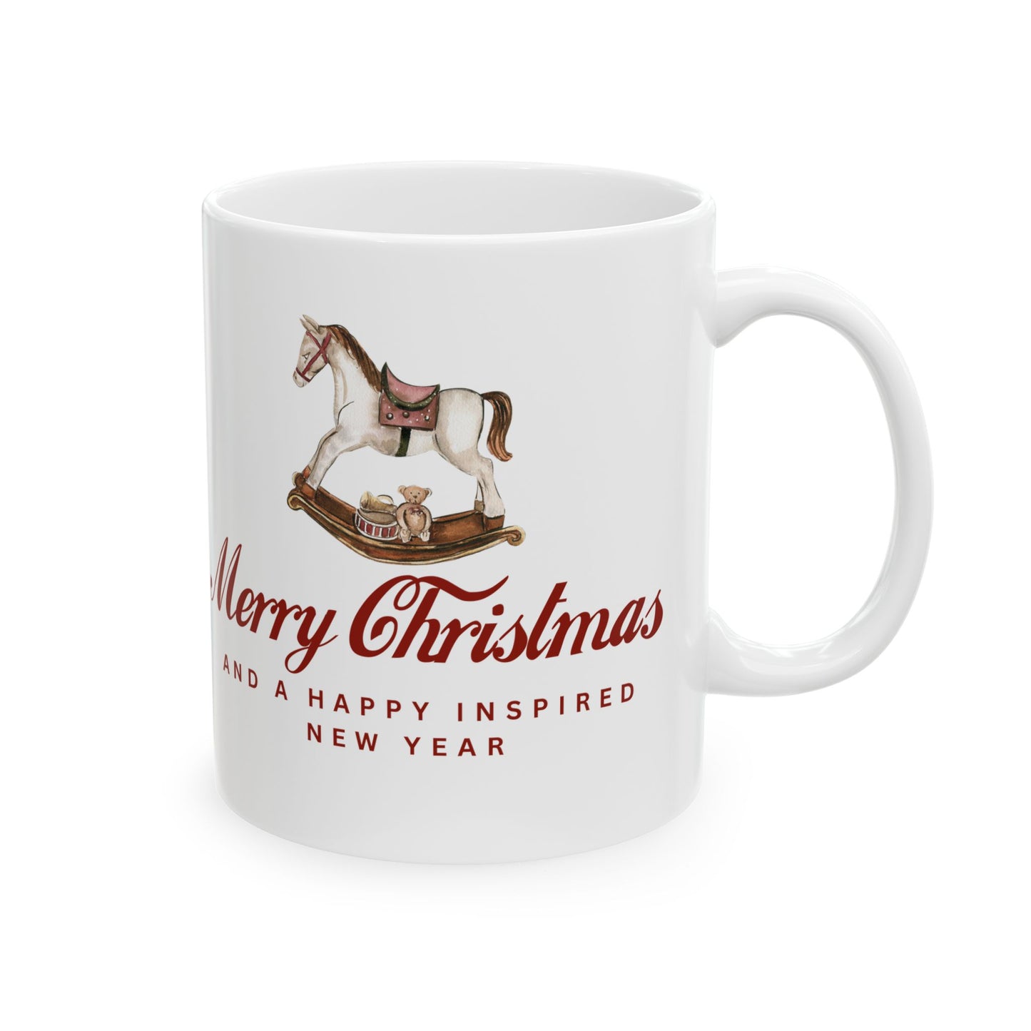 INSPIRED CHRISTMAS SPECIAL EDITION  Horse Ceramic Mug  Coffee Cup