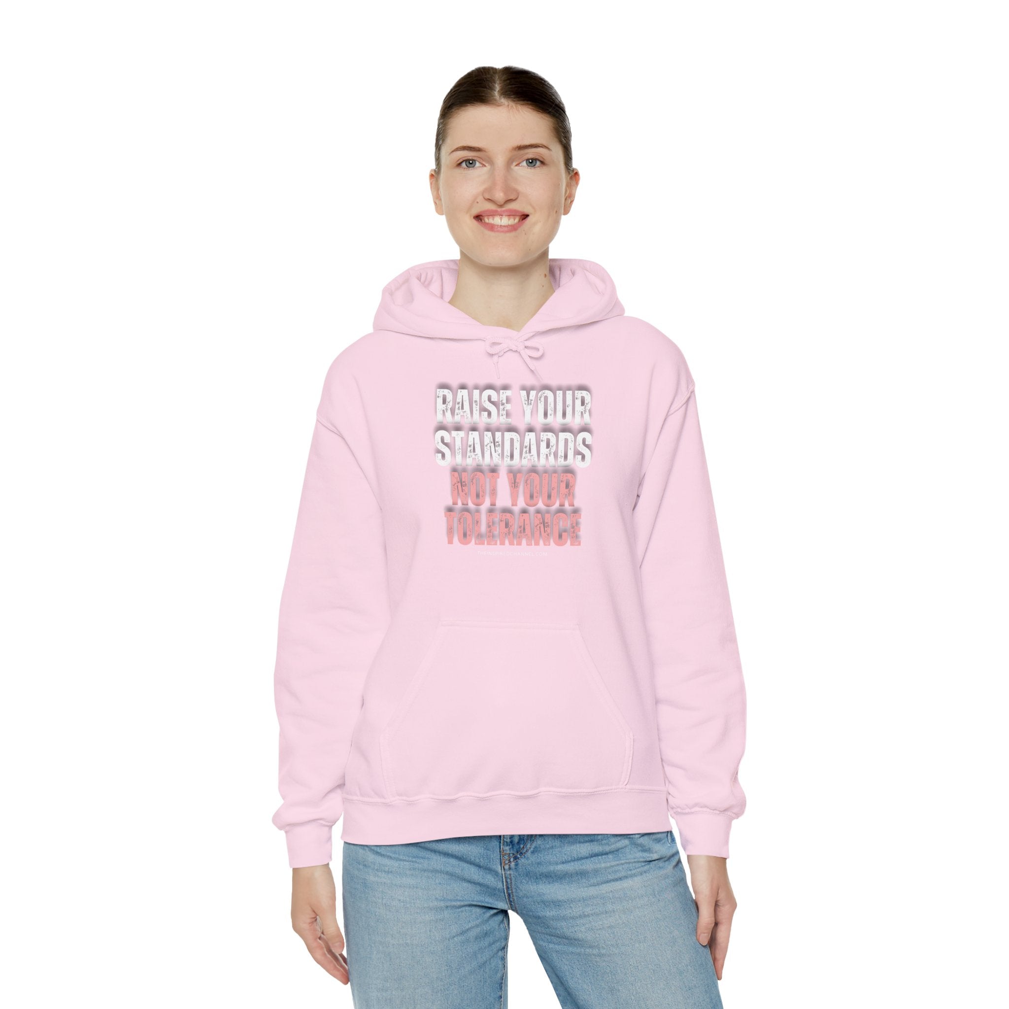 INSPIRED RAISE YOUR STANDARDS Unisex Heavy Blend™ Hooded Sweatshirt