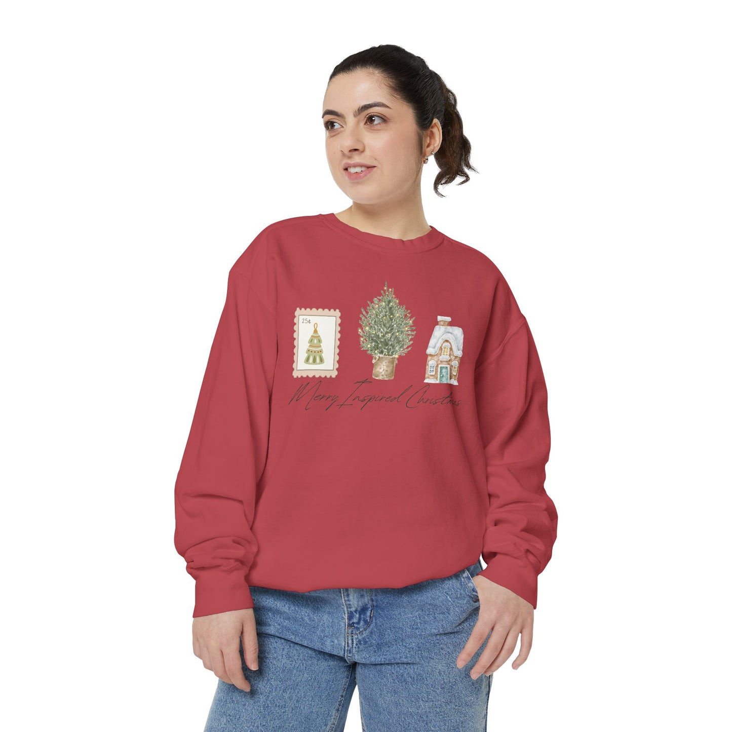 INSPIRED SPECIAL CHRISTMAS EDITION PC UNISEX Garment-Dyed Sweatshirt