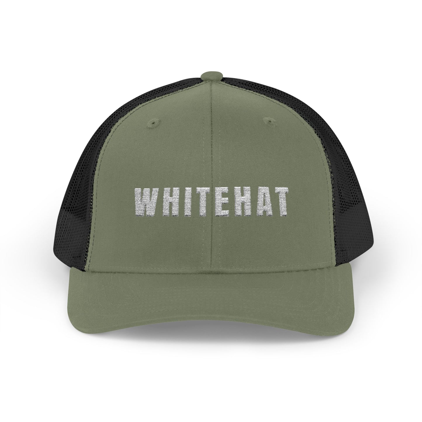 INSPIRED WHITEHAT Trucker Cap  Embroidered Mesh Snapback