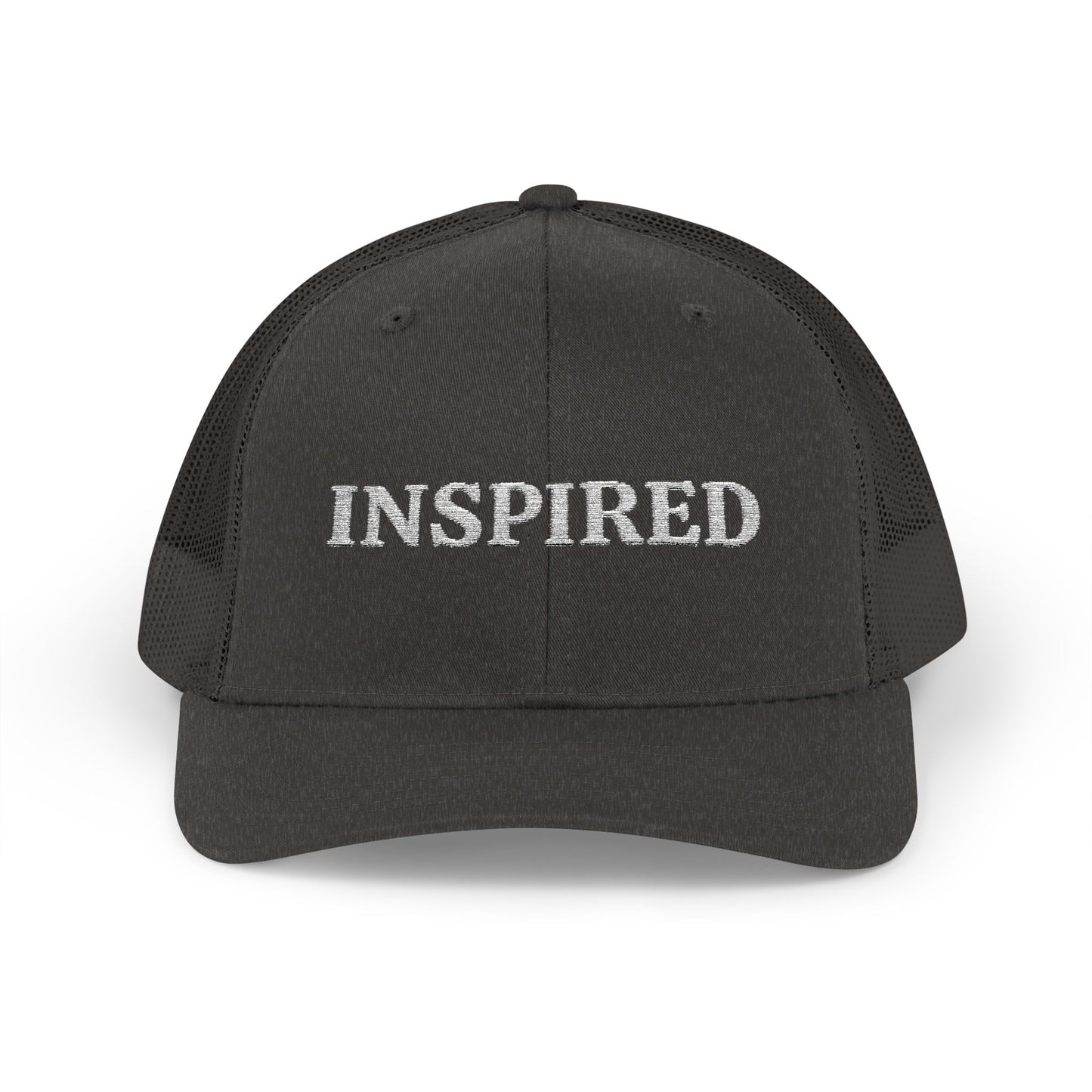 Inspired Snapback Trucker Cap — Rhinestone 'INSPIRED' Mesh Hat