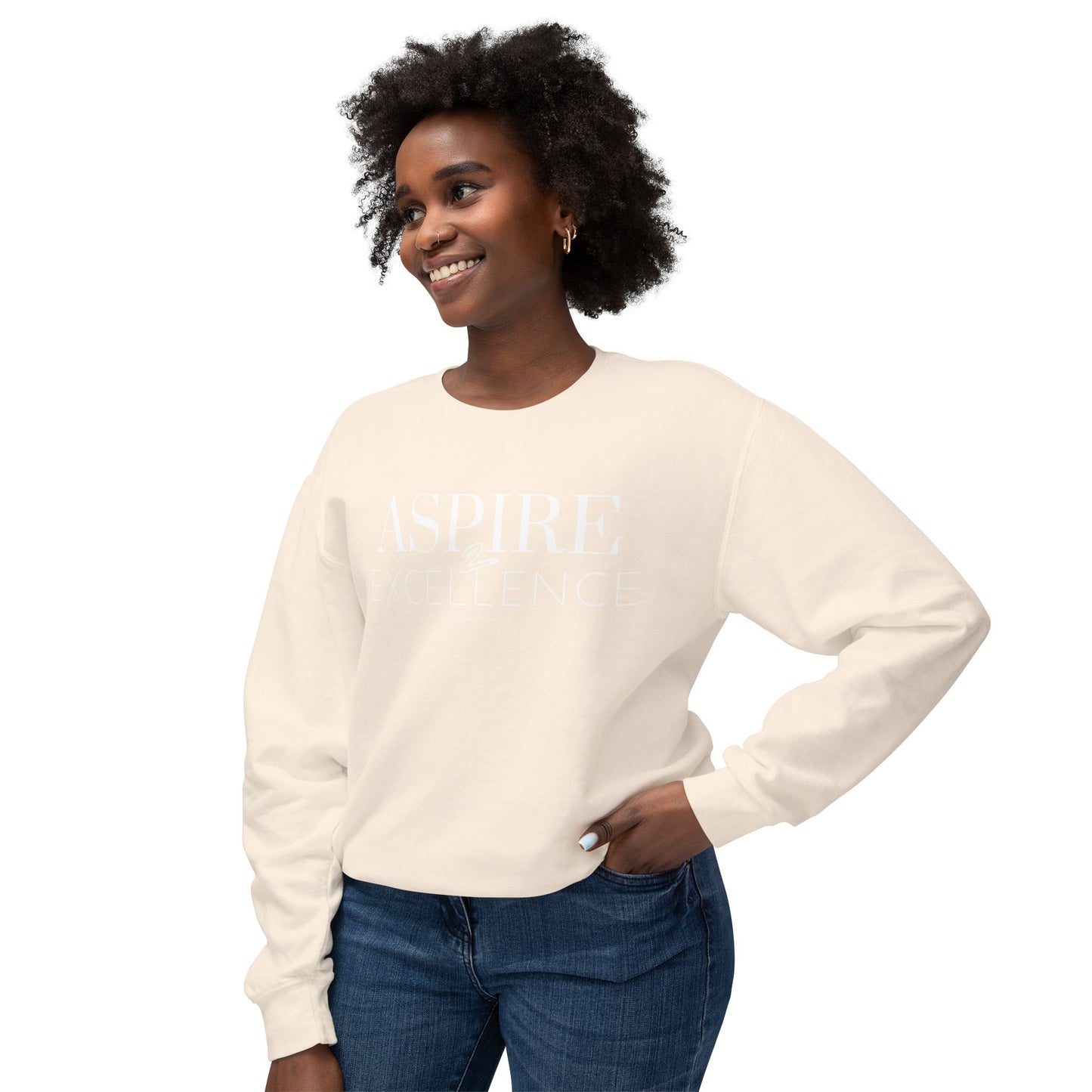 INSPIRED Aspire 2 Excellence UNISEX Lightweight Crewneck Sweatshirt