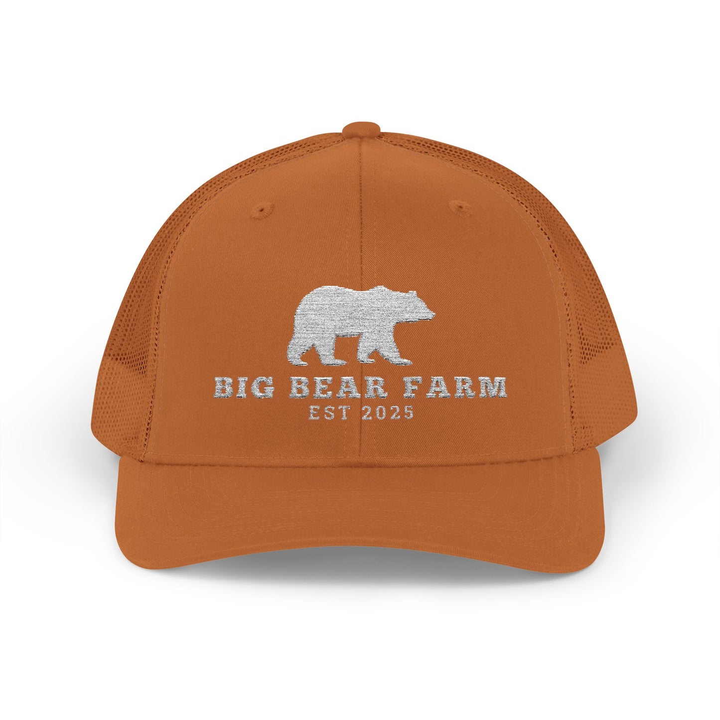 INSPIRED B B FARM W Trucker Cap  Embroidered Mesh Snapback
