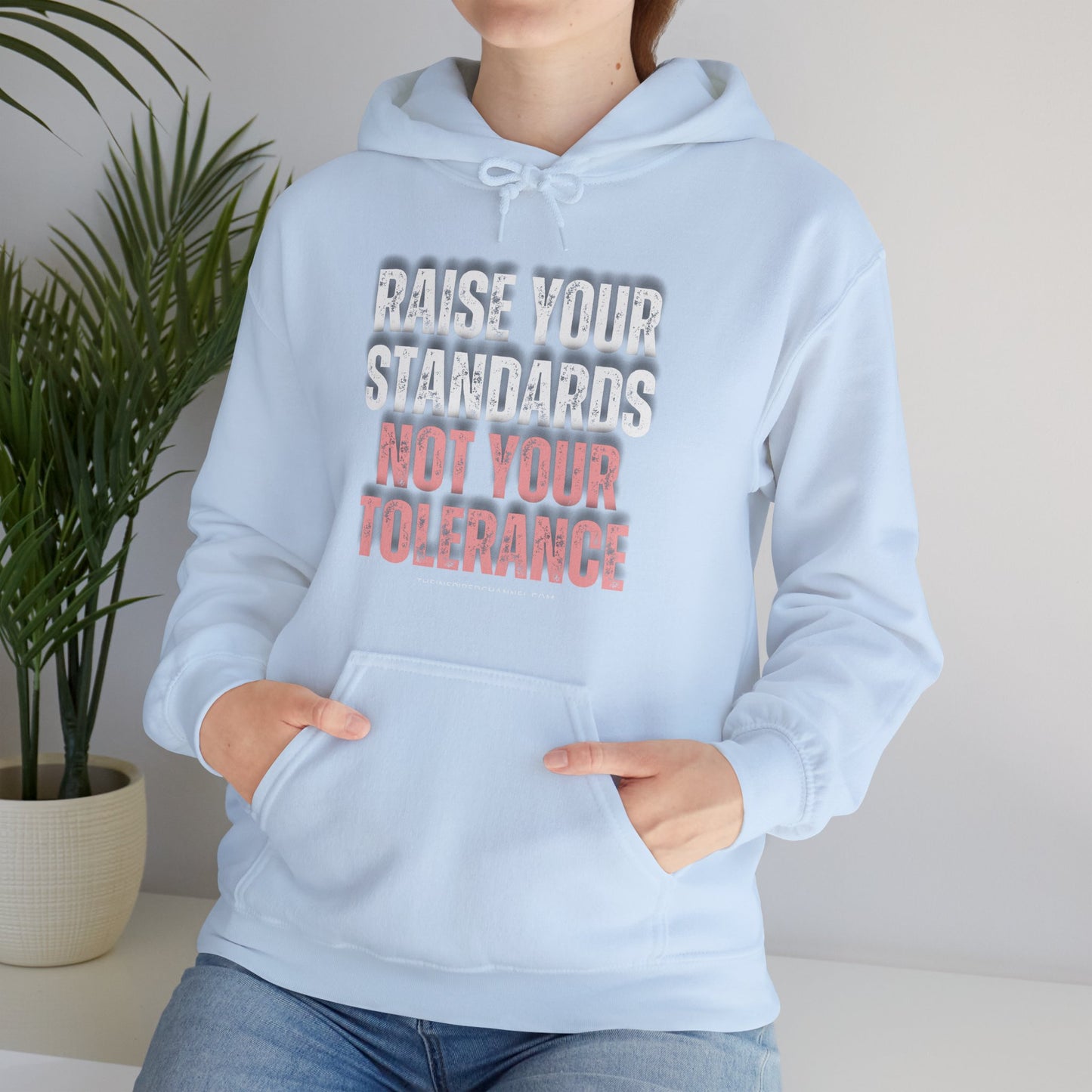 INSPIRED RAISE YOUR STANDARDS Unisex Heavy Blend™ Hooded Sweatshirt