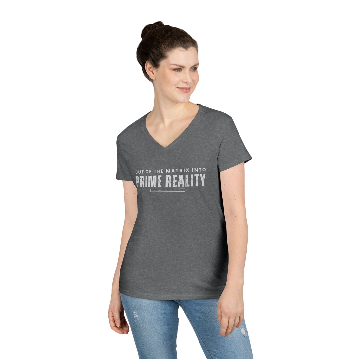 PRIME REALITY Ladies' V-Neck T-Shirt