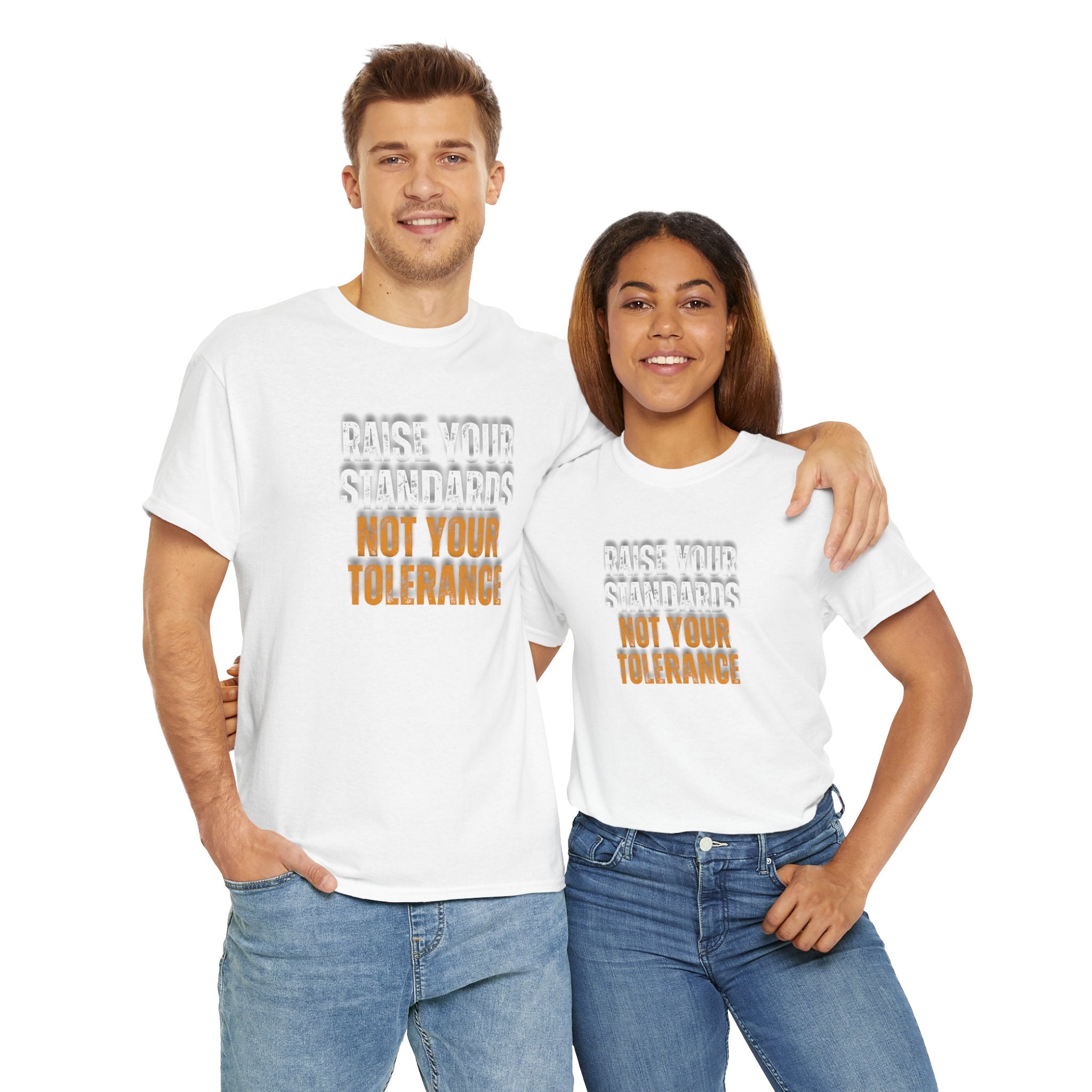 INSPIRED RAISE YOUR STANDARDS UNISEX Heavy Cotton Tee