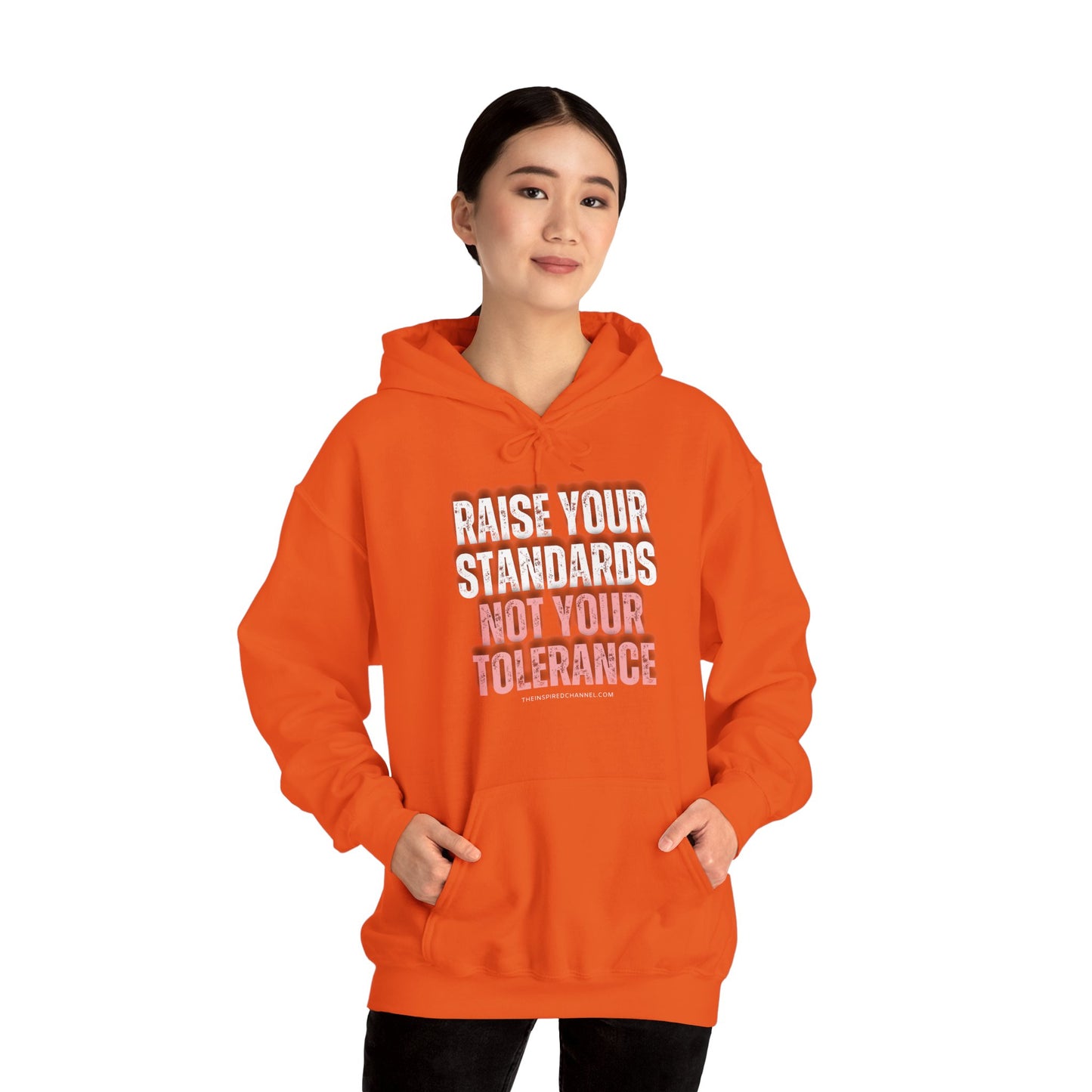 INSPIRED RAISE YOUR STANDARDS Unisex Heavy Blend™ Hooded Sweatshirt