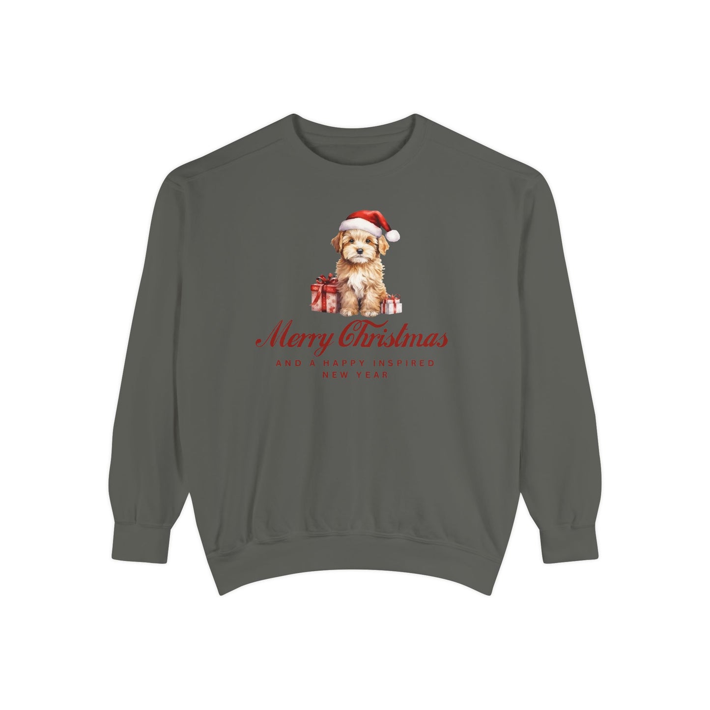 INSPIRED SPECIAL CHRISTMAS EDITION Dog UNISEX Garment-Dyed Sweatshirt