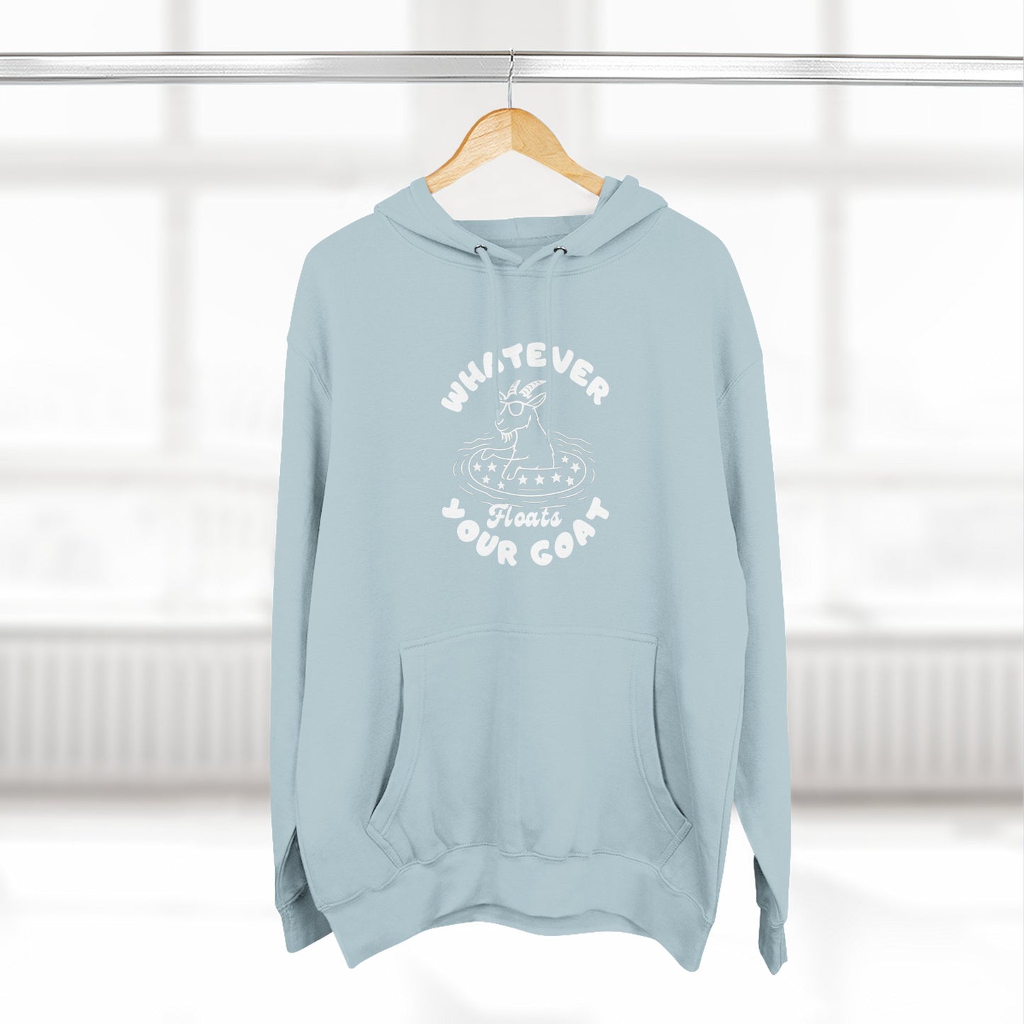 Three-Panel Fleece Hoodie