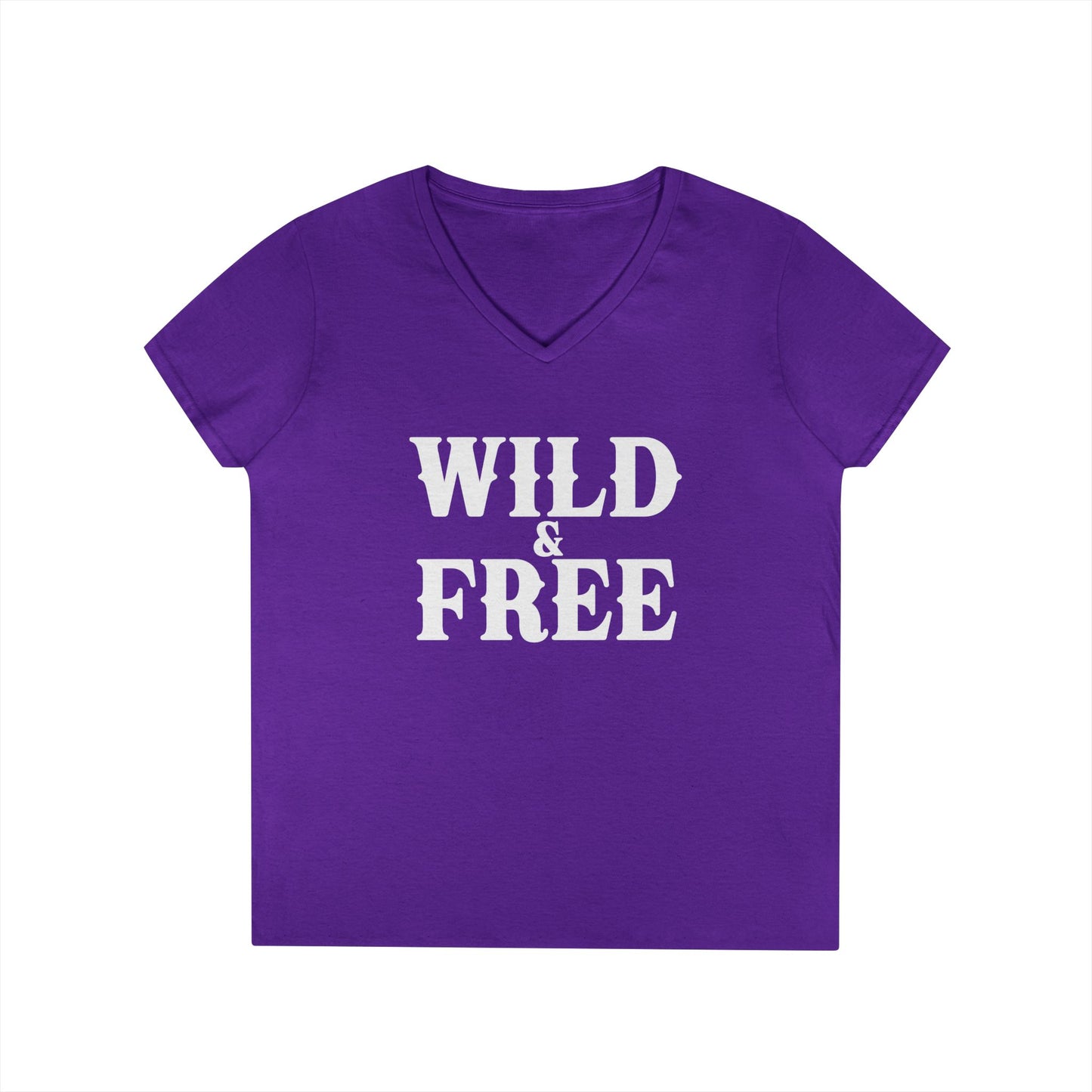 WILD AND FREE Ladies' V-Neck T-Shirt