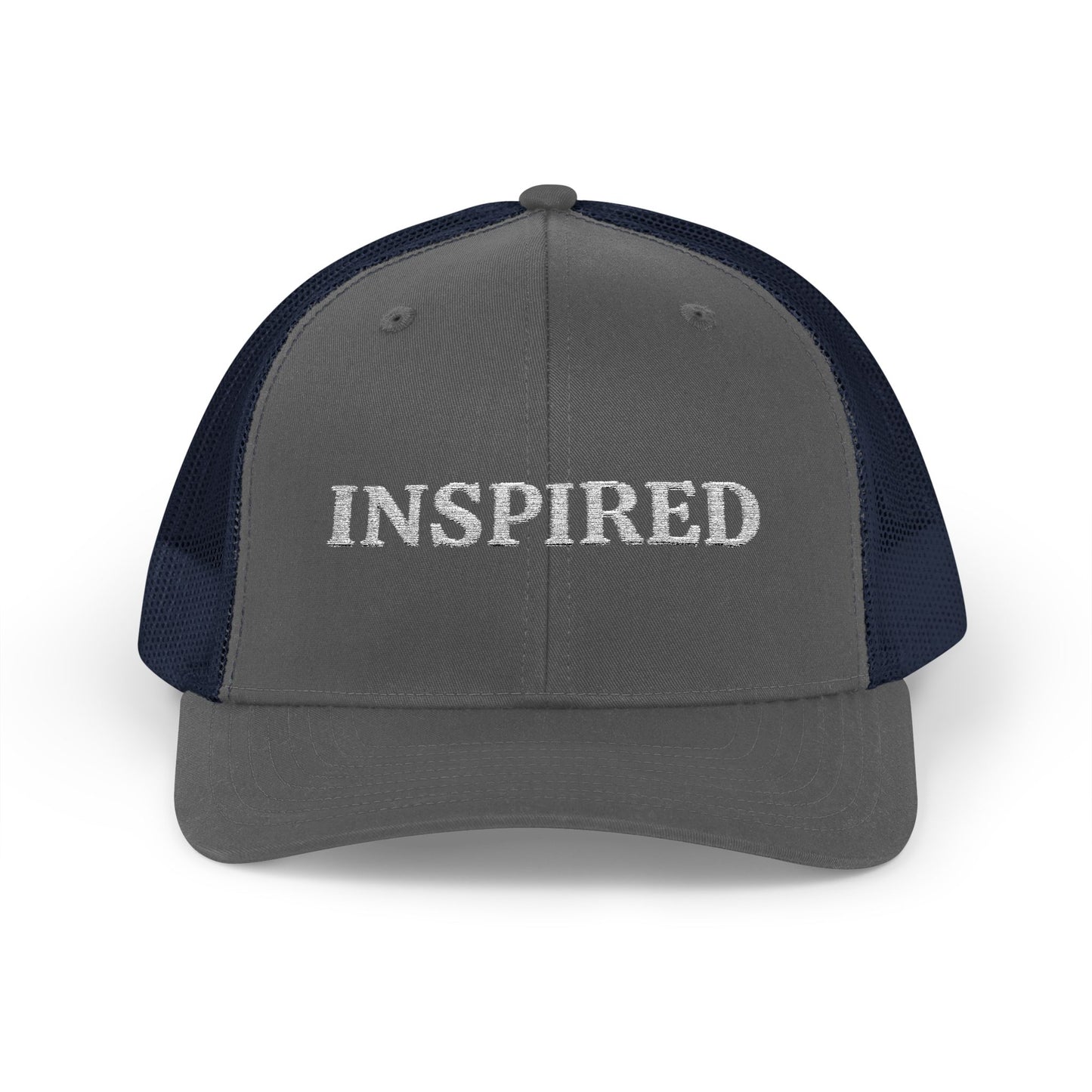 Inspired Snapback Trucker Cap — Rhinestone 'INSPIRED' Mesh Hat