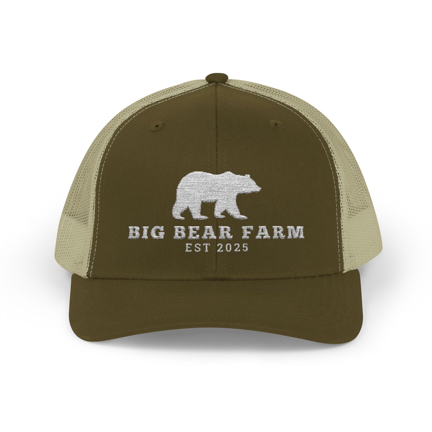 INSPIRED B B FARM W Trucker Cap  Embroidered Mesh Snapback