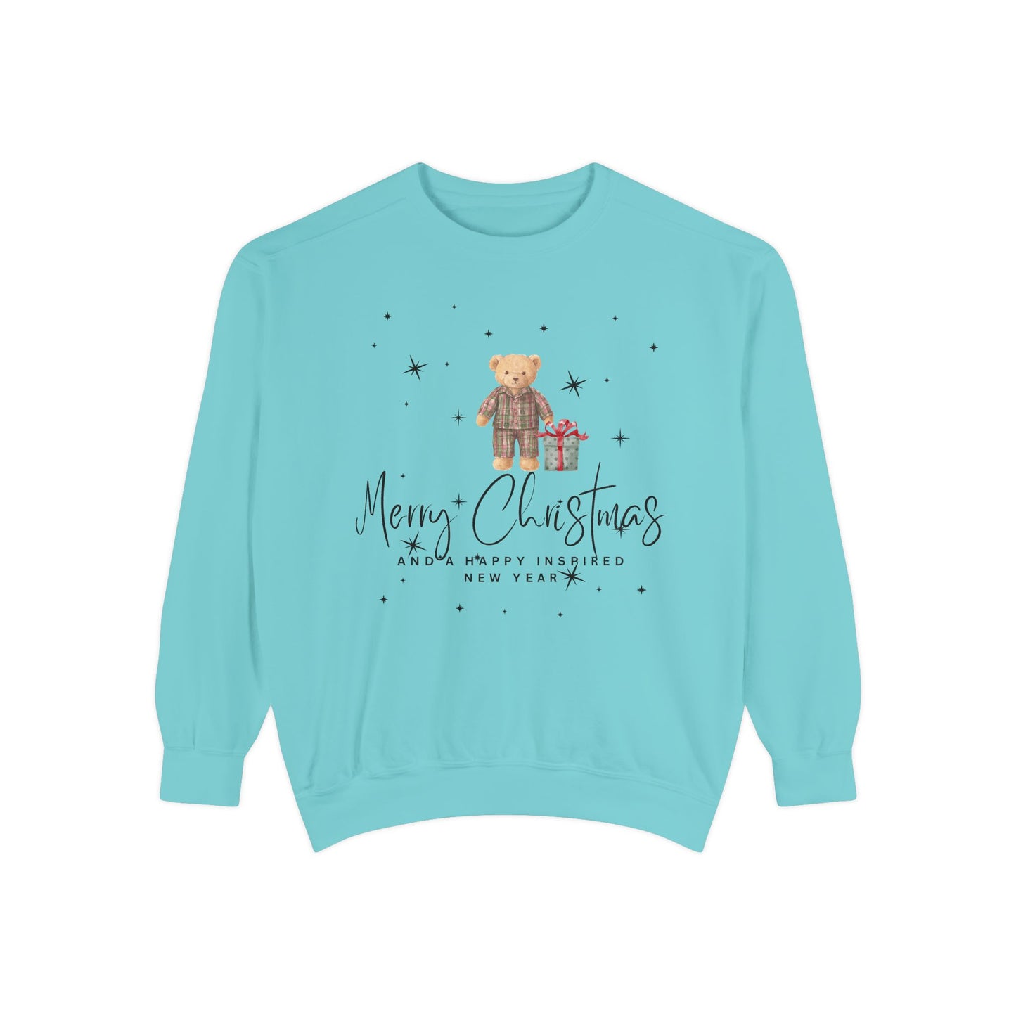 INSPIRED SPECIAL CHRISTMAS EDITION Bear UNISEX Garment-Dyed Sweatshirt