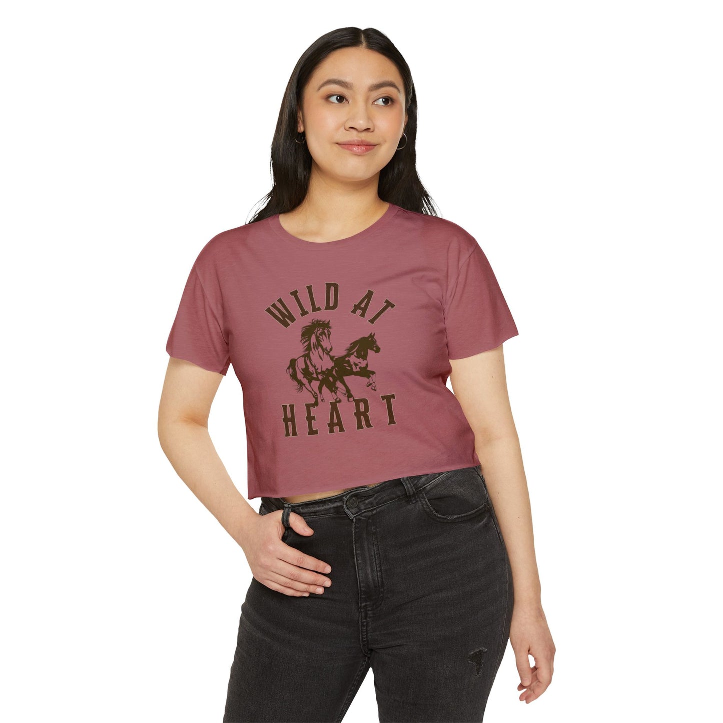 WILD AT HEART Women's Festival Crop Top