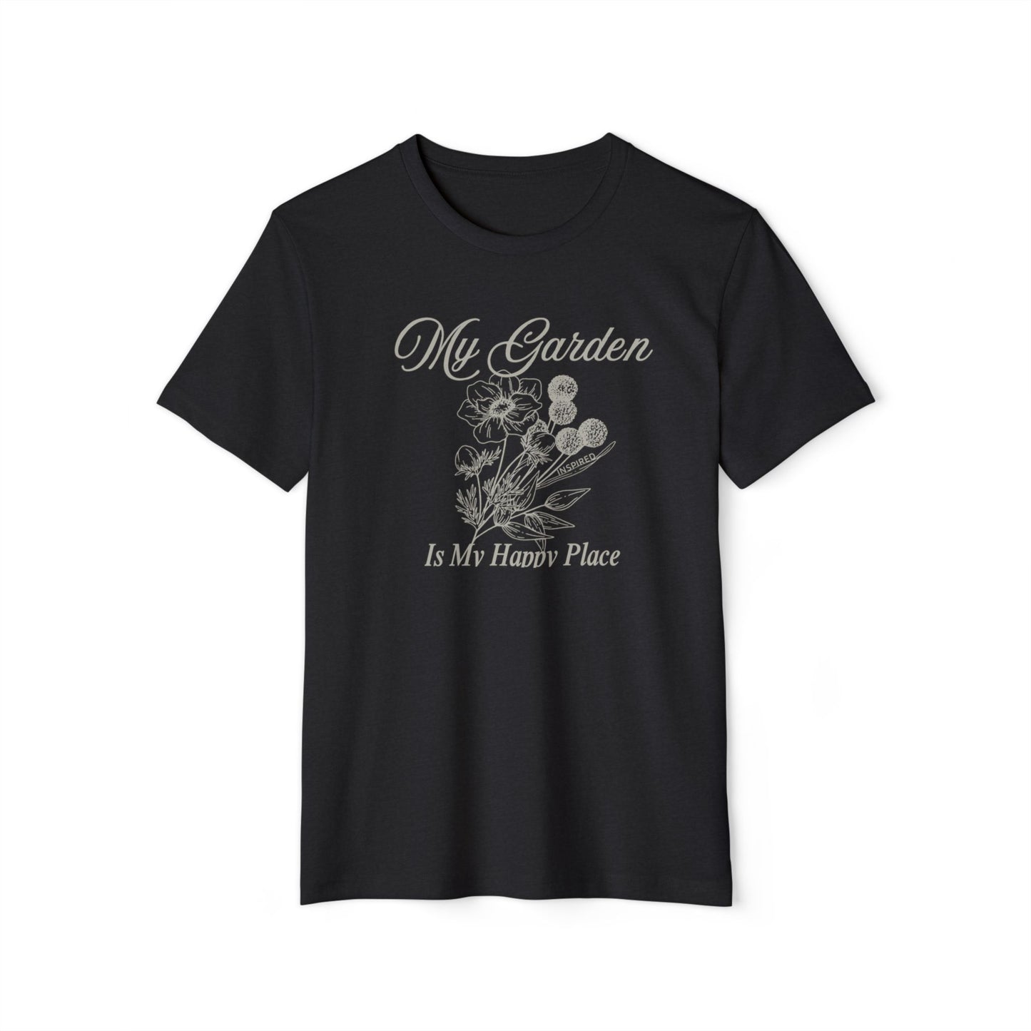 INSPIRED GARDEN M Unisex Recycled ORGANIC T-Shirt