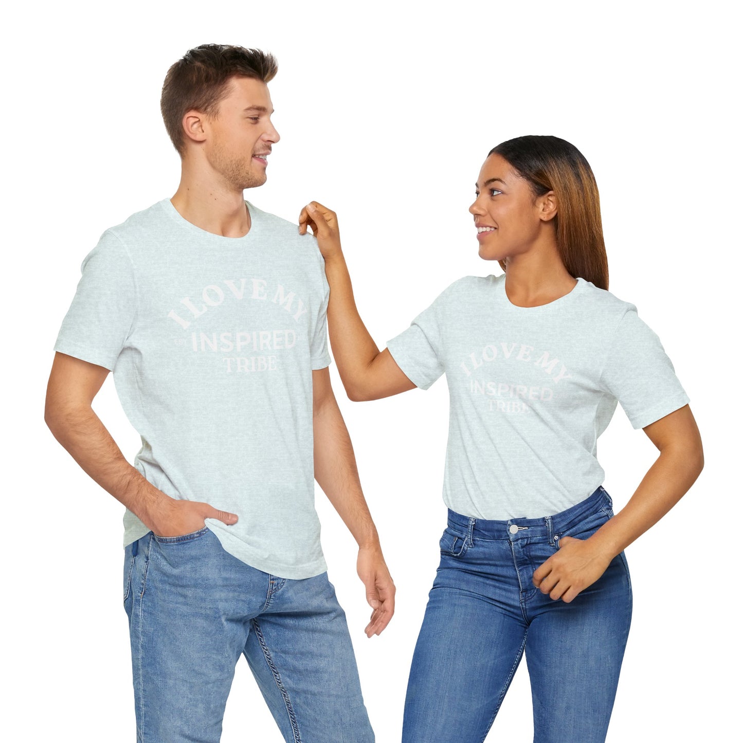 I LOVE MY INSPIRED TRIBE UNISEX HWWF Jersey Short Sleeve Tee