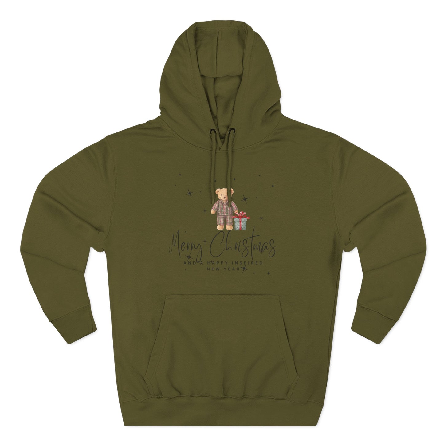 INSPIRED  SPECIAL CHRISTMAS Edition Bear Hoodie UNISEX