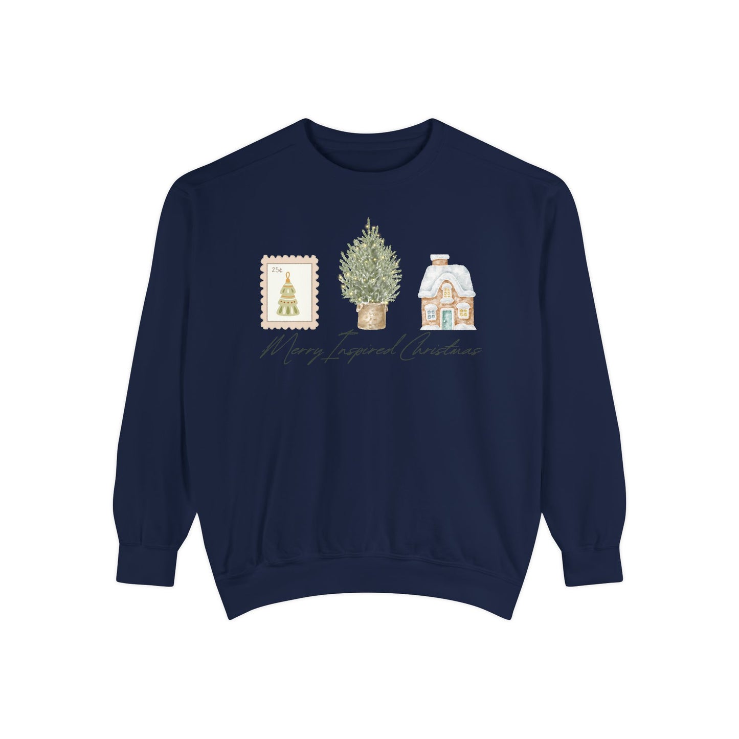 INSPIRED SPECIAL CHRISTMAS EDITION PC UNISEX Garment-Dyed Sweatshirt