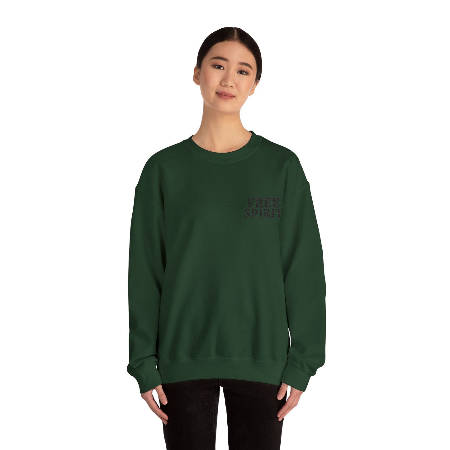 FREE SPIRIT EMBROIDERED Unisex Heavy Blend™ Crewneck Sweatshirt