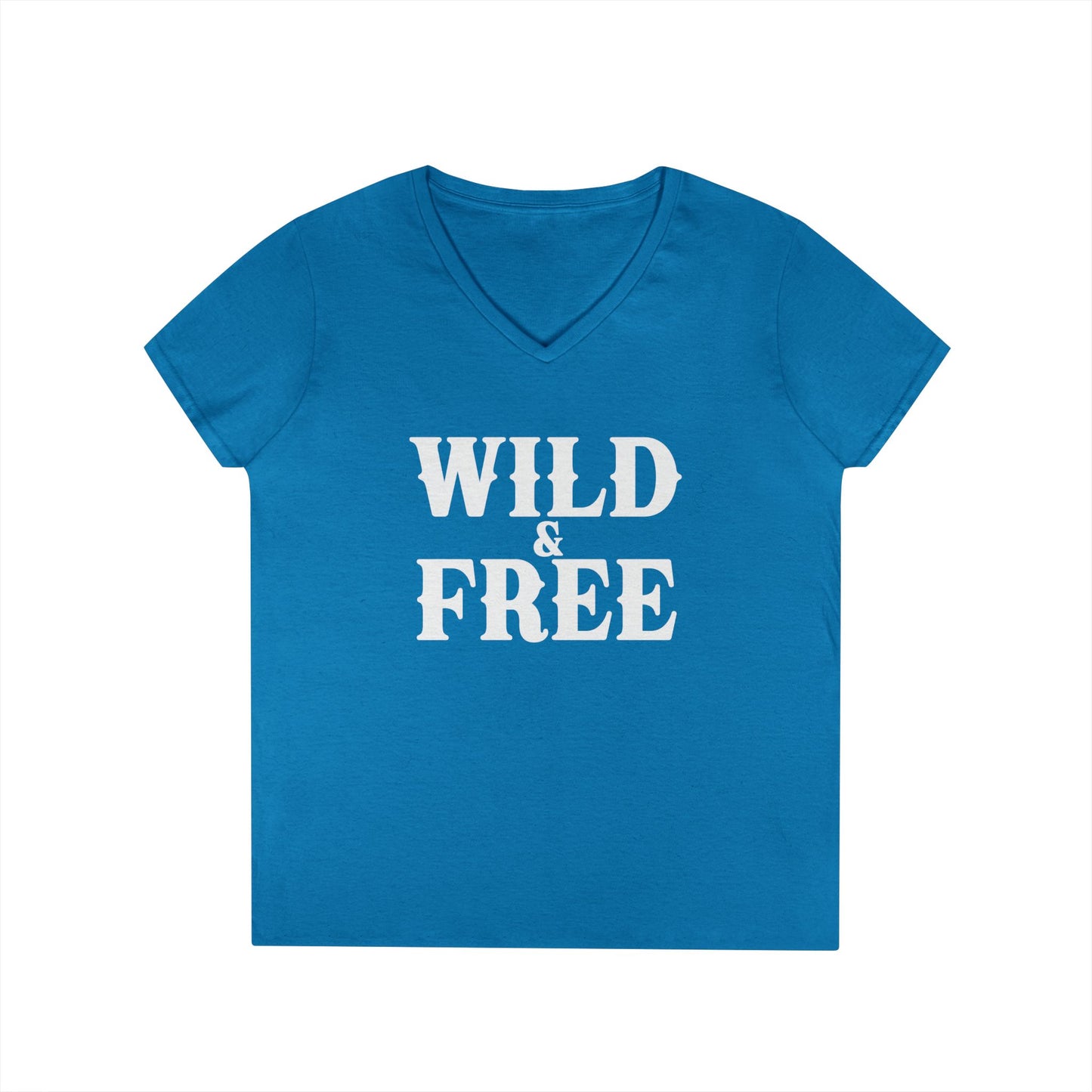 WILD AND FREE Ladies' V-Neck T-Shirt