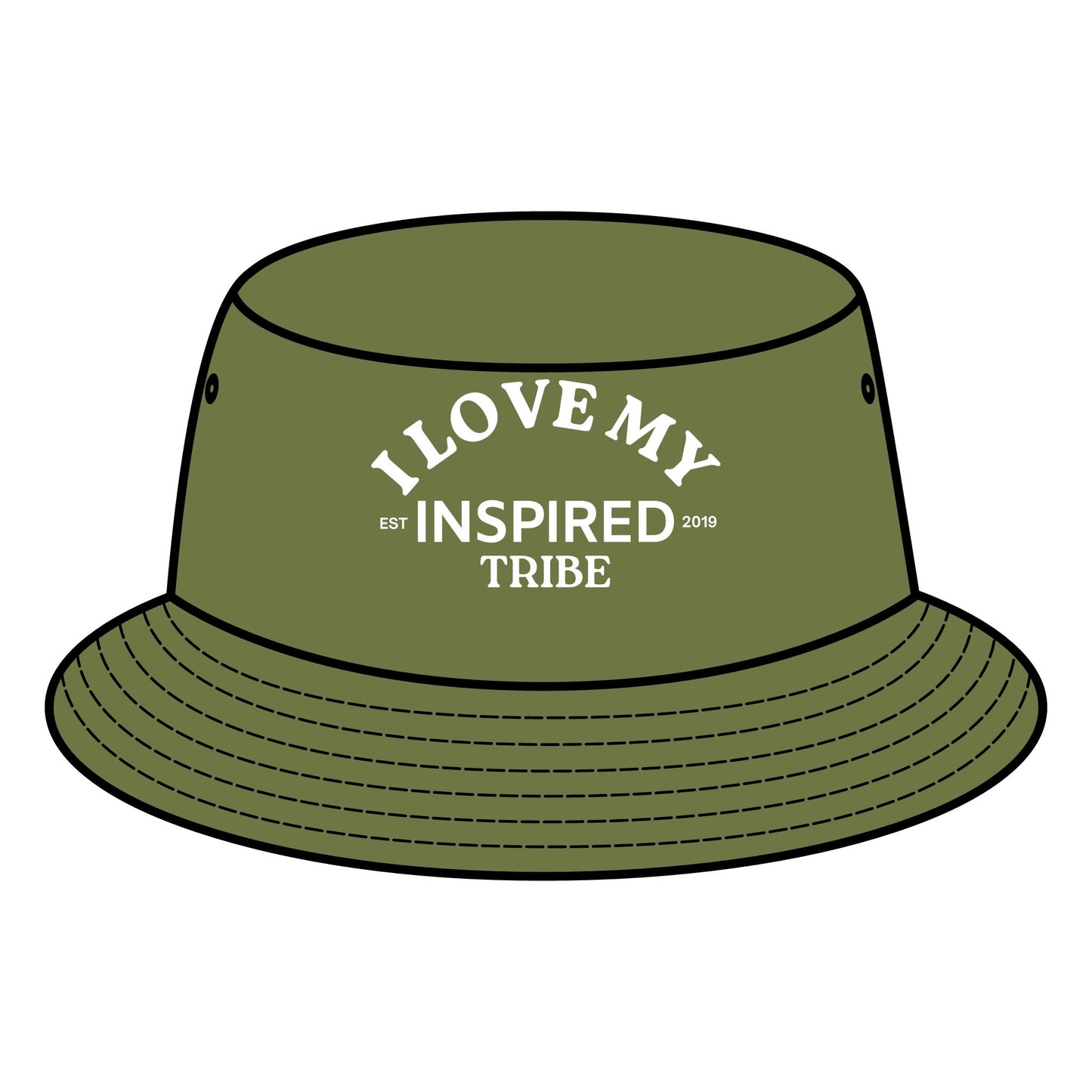 I LOVE MY INSPIRED TRIBE Bucket Hat