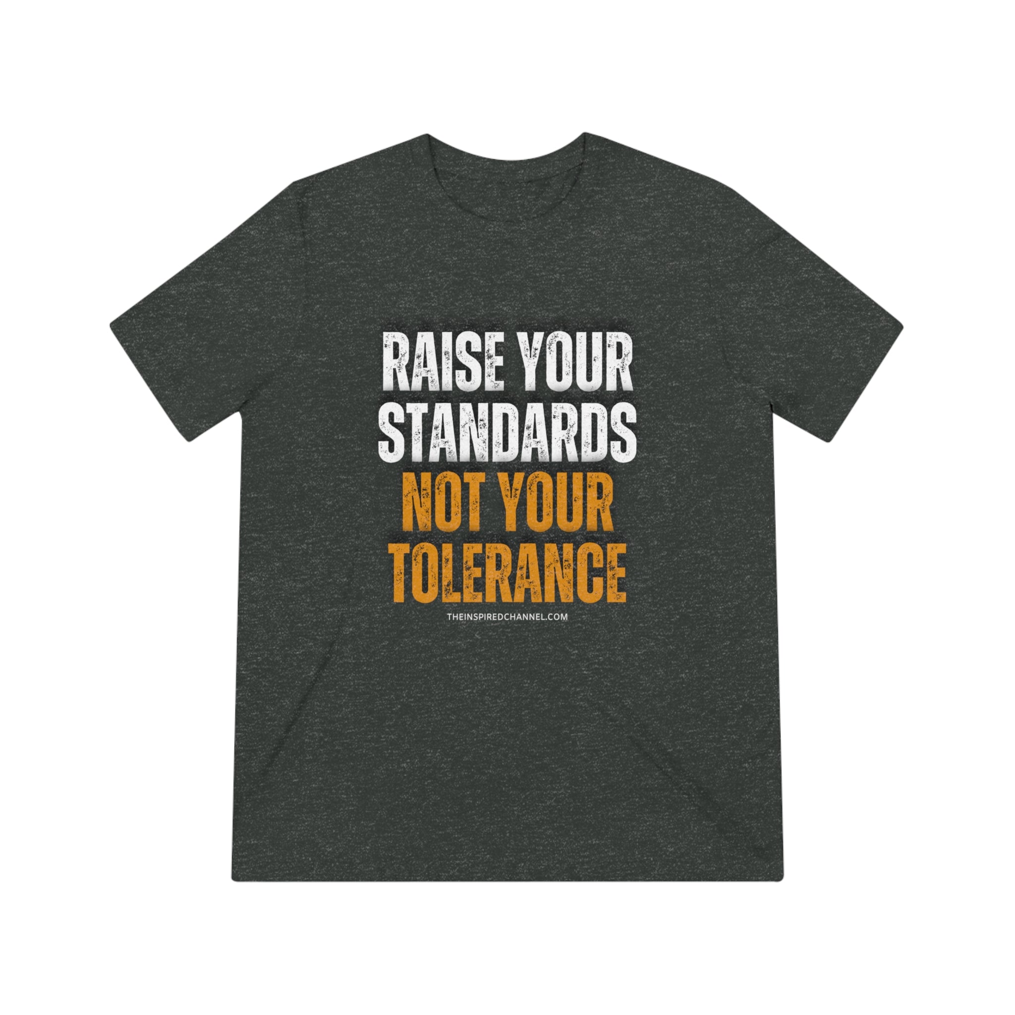 INSPIRED RAISE YOUR STANDARDS UNISEX Triblend Tee