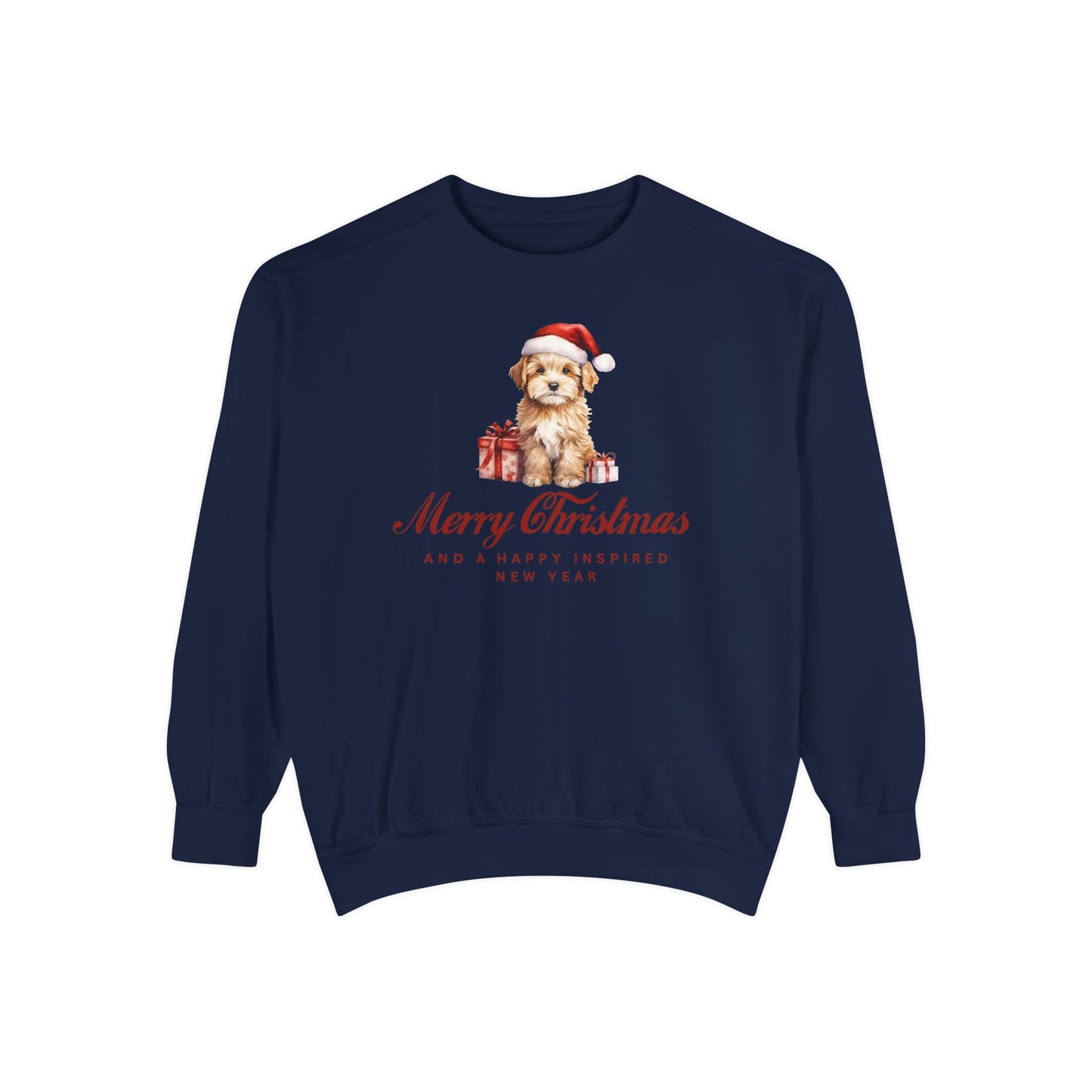 INSPIRED SPECIAL CHRISTMAS EDITION Dog UNISEX Garment-Dyed Sweatshirt