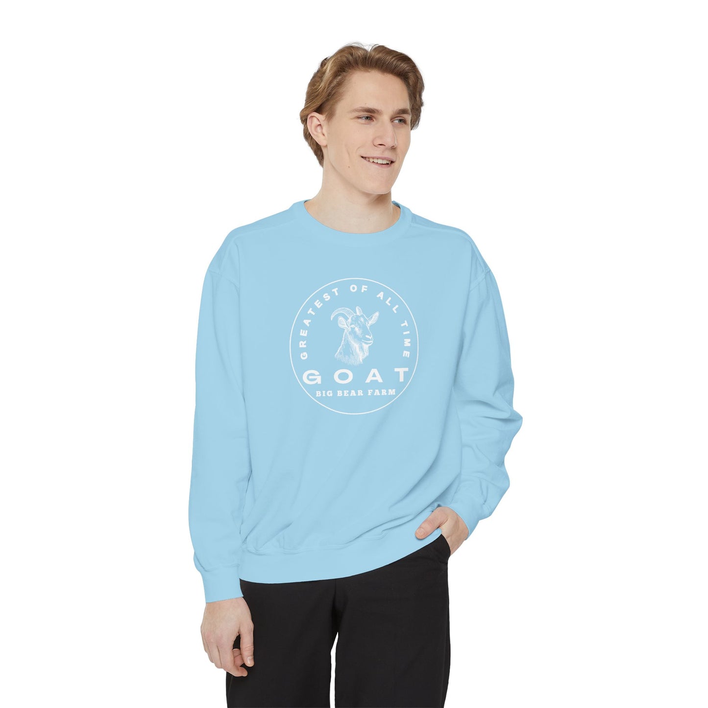 INSPIRED GOAT UNISEX Garment-Dyed Sweatshirt