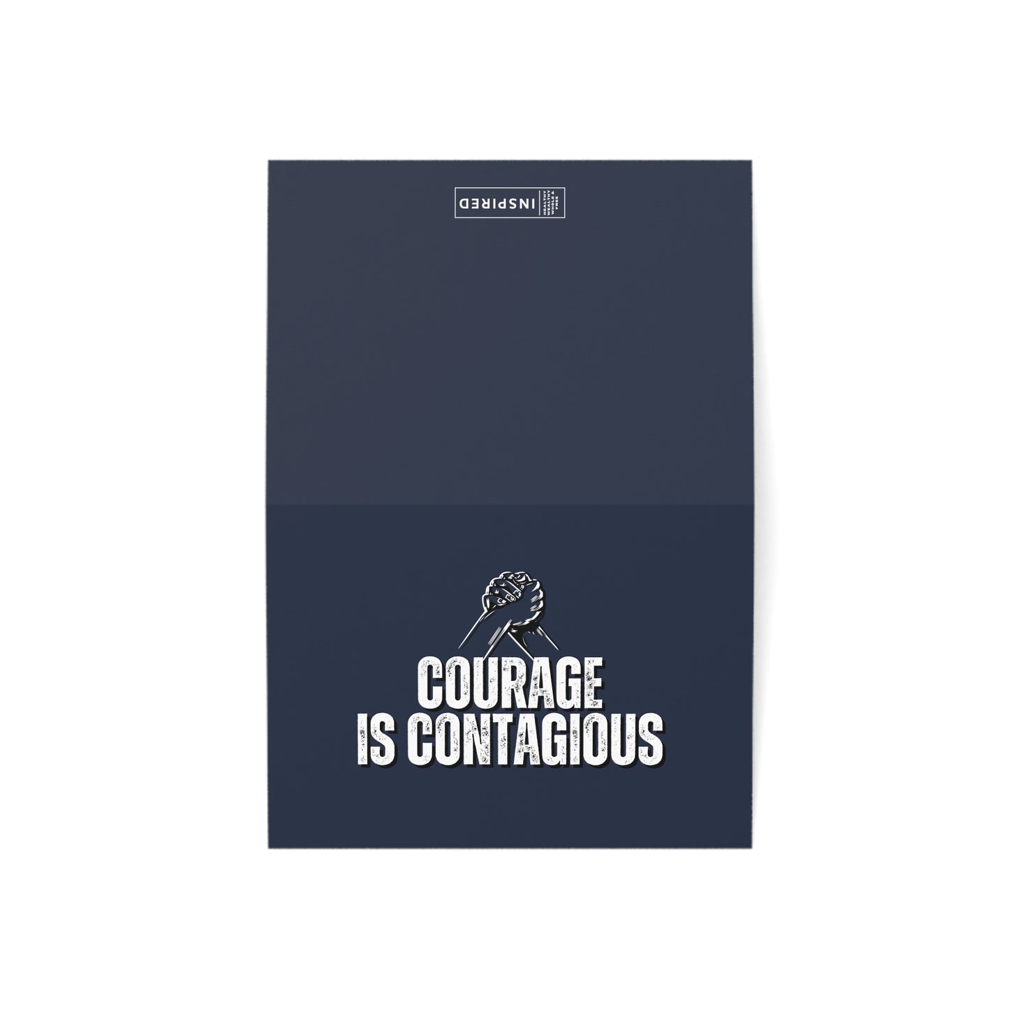 INSPIRED Courage Is Contagious Greeting Cards (1, 10, 30, and 50pcs)