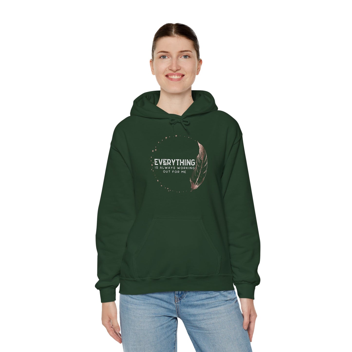 INSPIRED Everything is always... Heavy Blend Hooded Sweatshirt