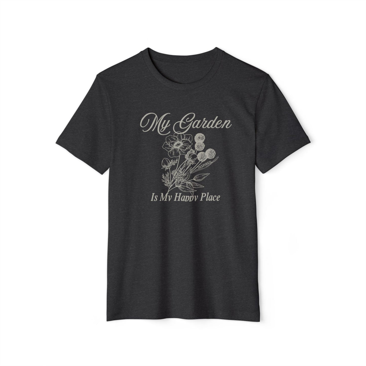 INSPIRED GARDEN M Unisex Recycled ORGANIC T-Shirt