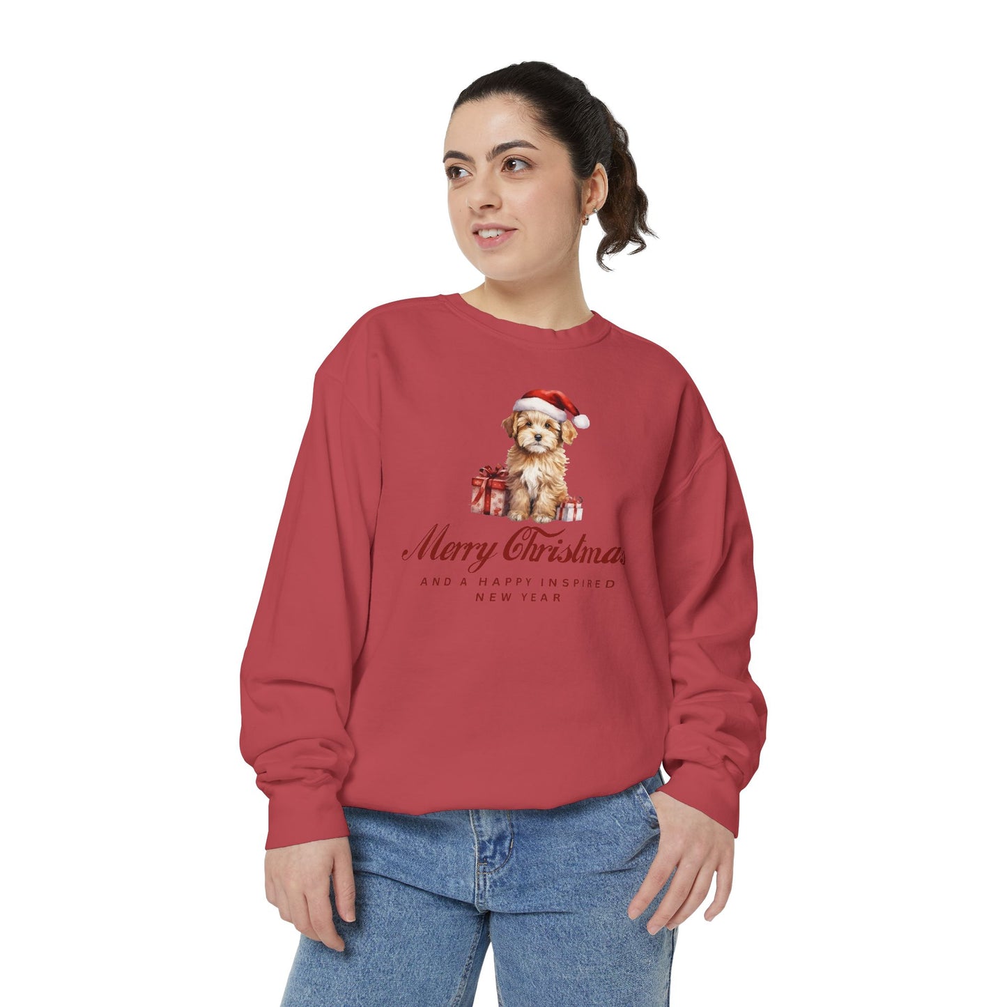 INSPIRED SPECIAL CHRISTMAS EDITION Dog UNISEX Garment-Dyed Sweatshirt