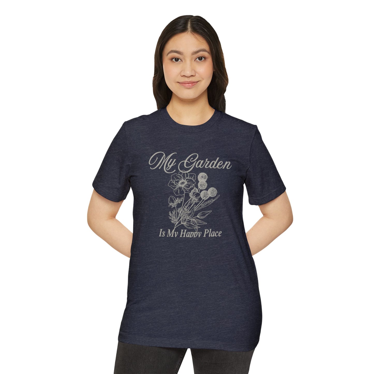 INSPIRED GARDEN M Unisex Recycled ORGANIC T-Shirt