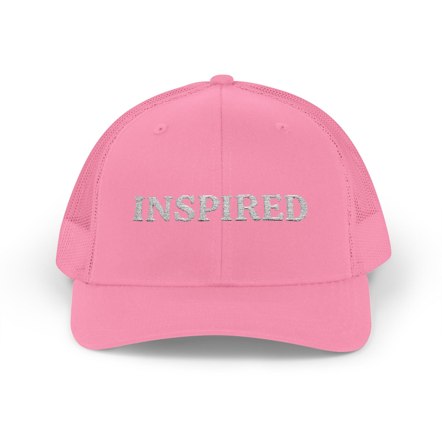 Inspired Snapback Trucker Cap — Rhinestone 'INSPIRED' Mesh Hat