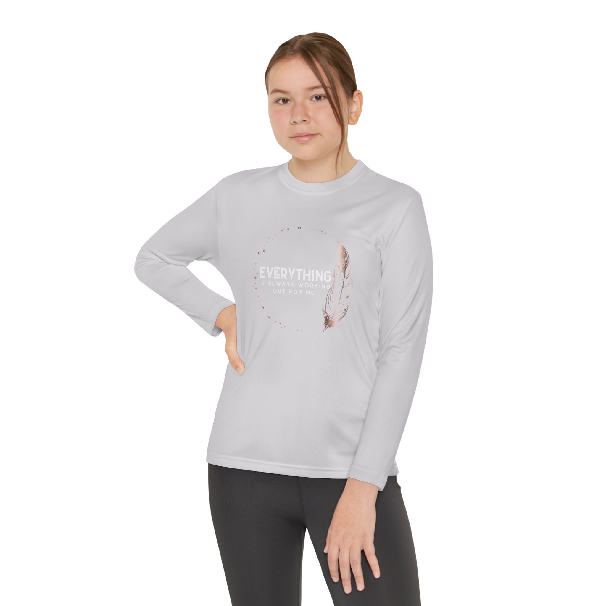 INSPIRED Everything Is Always... Youth Long Sleeve Competitor Tee