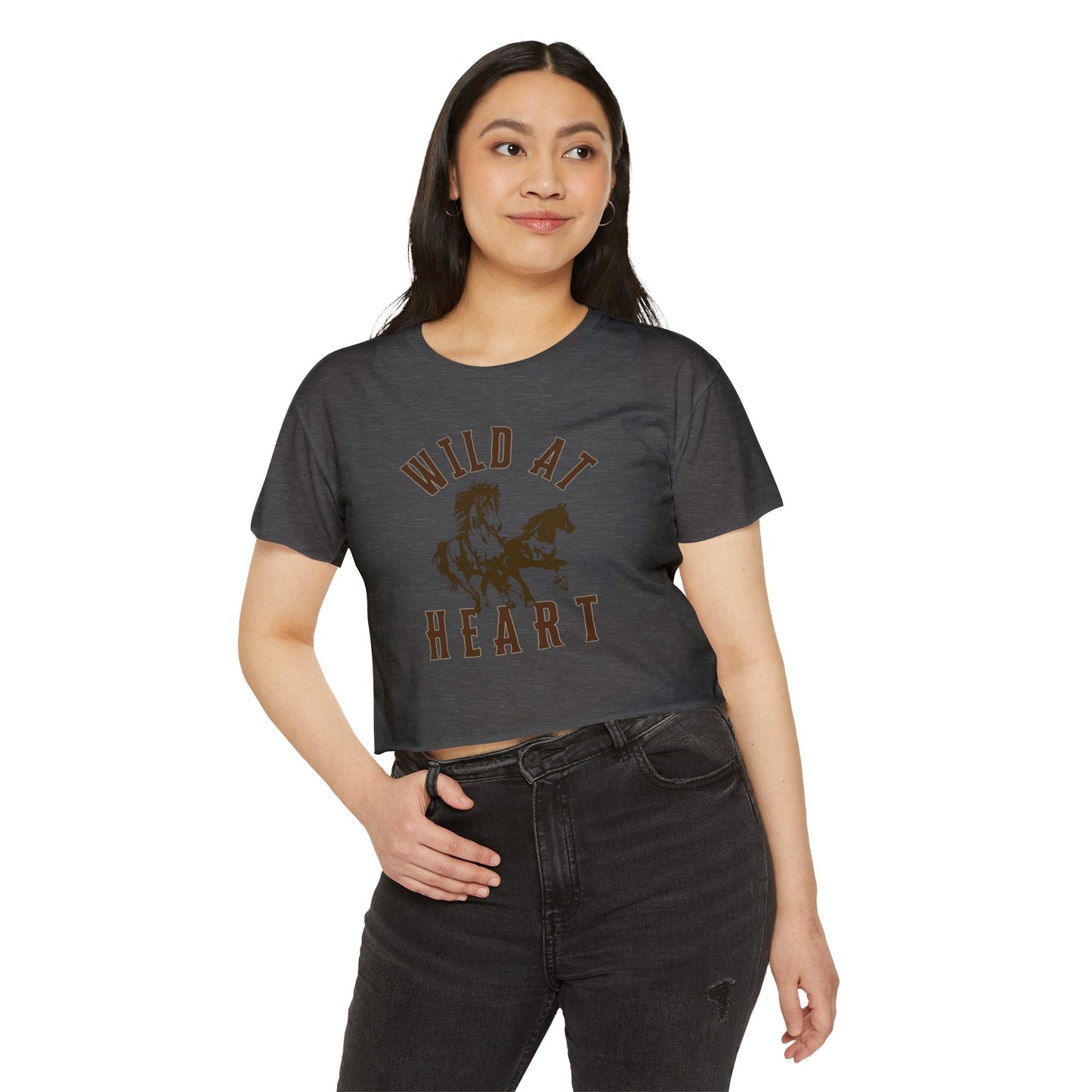 WILD AT HEART Women's Festival Crop Top