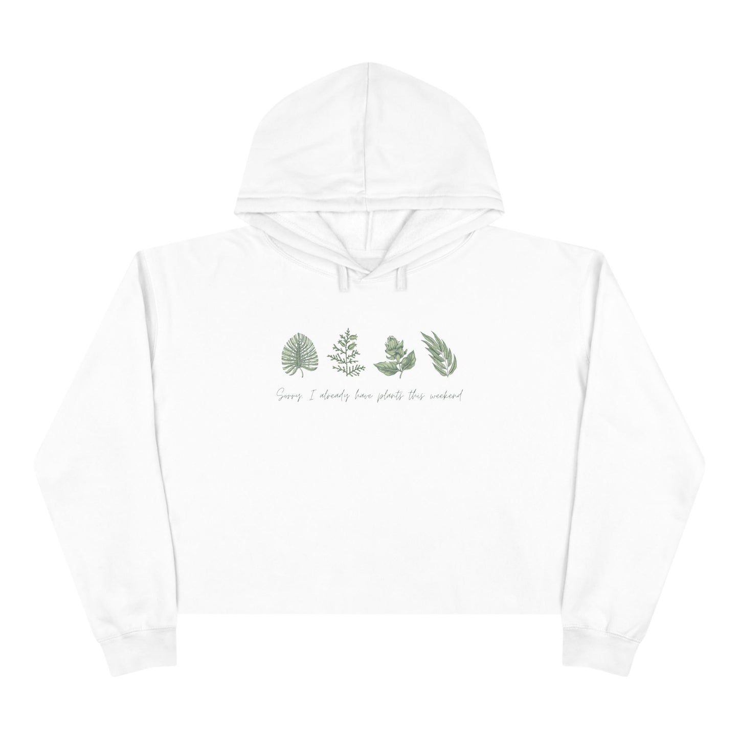 INSPIRED GARDEN P Crop Hoodie