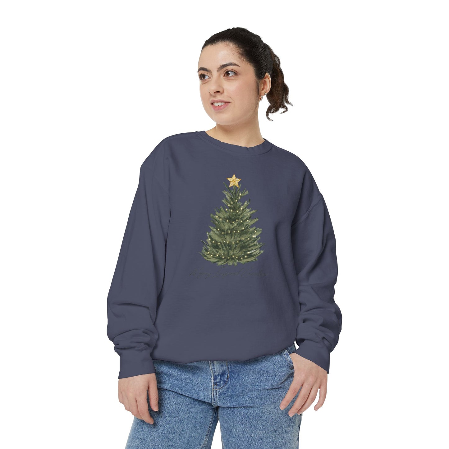 INSPIRED SPECIAL CHRISTMAS Tree EDITION UNISEX Garment-Dyed Sweatshirt