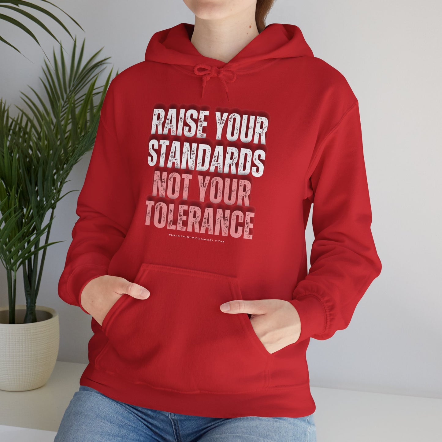 INSPIRED RAISE YOUR STANDARDS Unisex Heavy Blend™ Hooded Sweatshirt