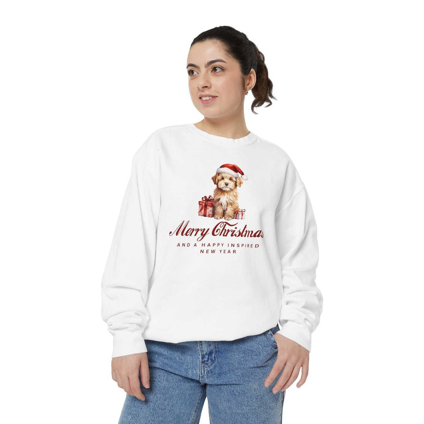 INSPIRED SPECIAL CHRISTMAS EDITION Dog UNISEX Garment-Dyed Sweatshirt